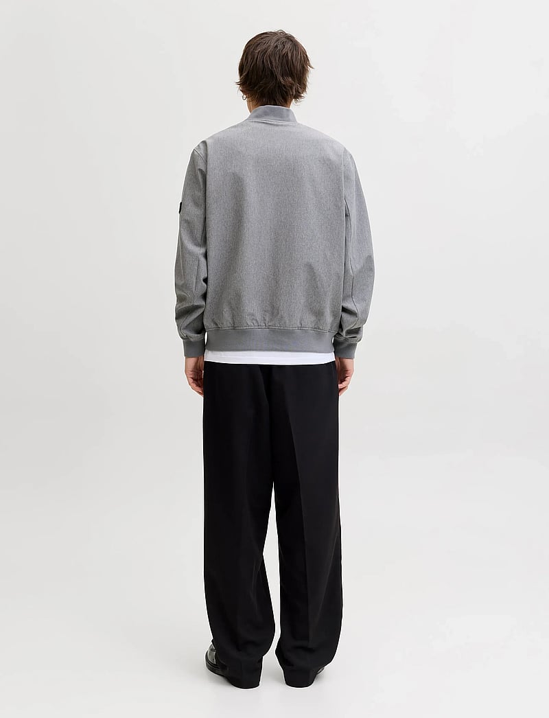 Jack & Jones - JPRBLAASPEN BOMBER JACKET LN - herbstjacken - grey melange - 2