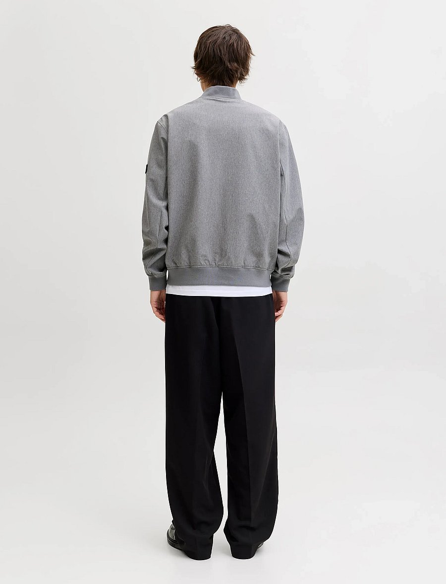 Jack & Jones - JPRBLAASPEN BOMBER JACKET LN - frühlingsjacken - grey melange - 2
