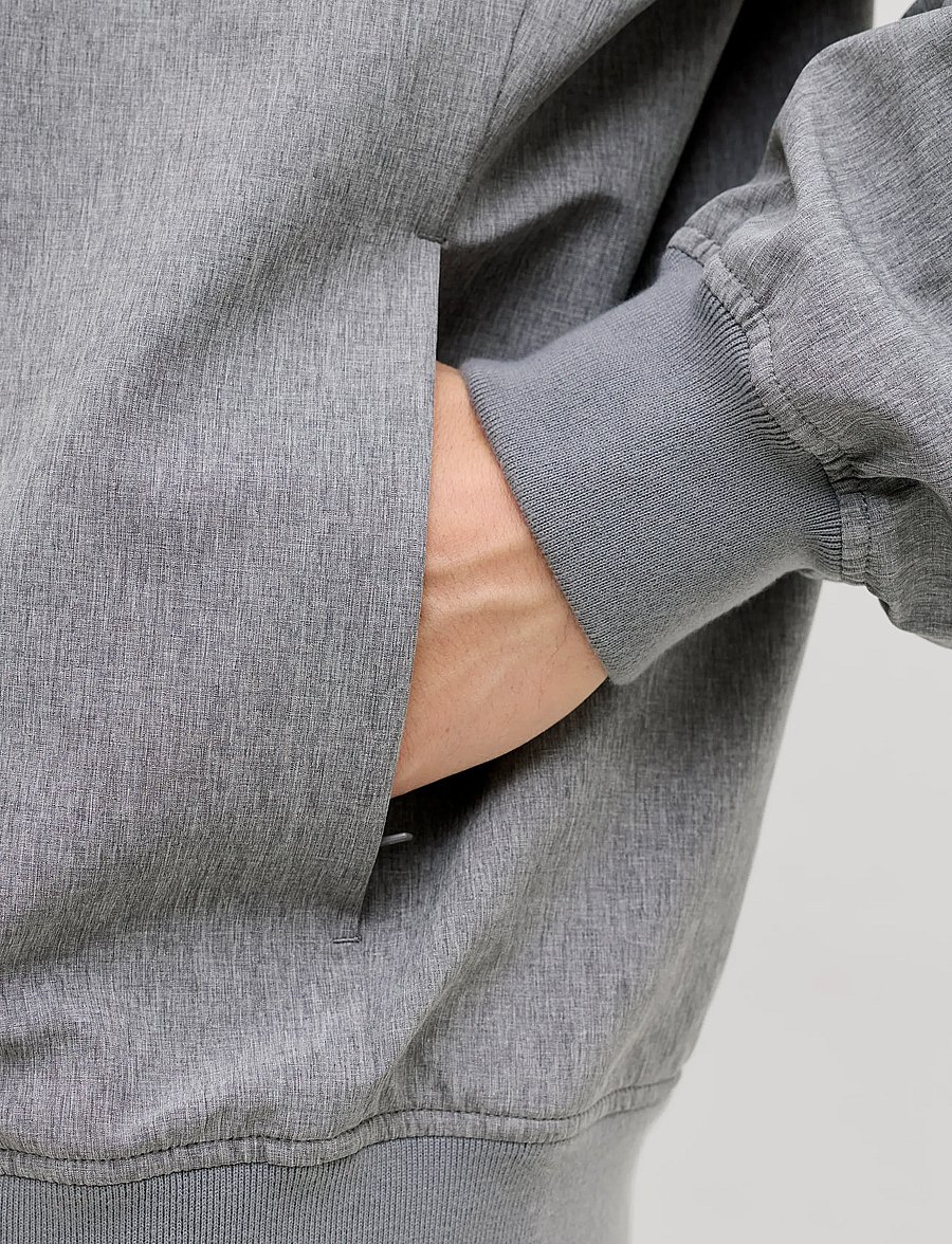 Jack & Jones - JPRBLAASPEN BOMBER JACKET LN - frühlingsjacken - grey melange - 4