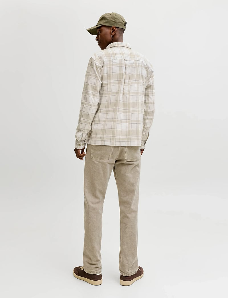 Jack & Jones - JPRBLURAYLE LINEN BL.CHECK LS SHIRT SN - chemises à carreaux - moonstruck - 2