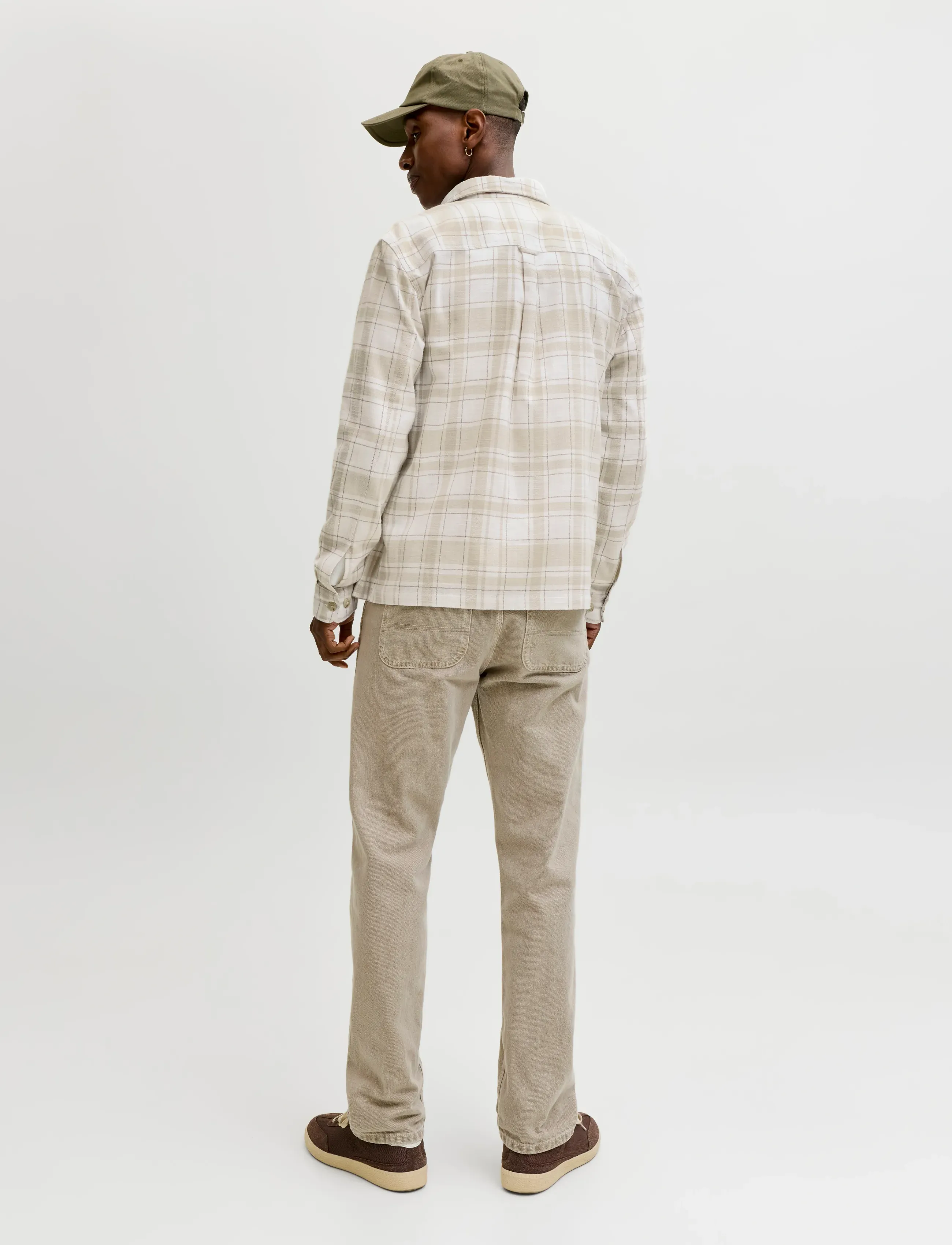 Jack & Jones - JPRBLURAYLE LINEN BL.CHECK LS SHIRT SN - ternede skjorter - moonstruck - 2