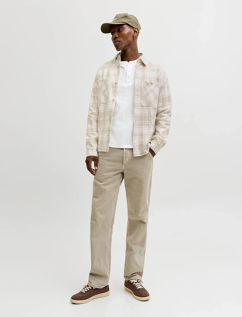 Jack & Jones - JPRBLURAYLE LINEN BL.CHECK LS SHIRT SN - chemises à carreaux - moonstruck - 3