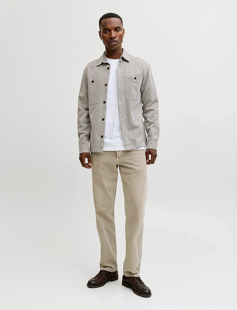 Jack & Jones - JPRBLURAYLE LINEN BL. SOLID LS SHIRT SN - hørskjorter - lemon pepper - 3