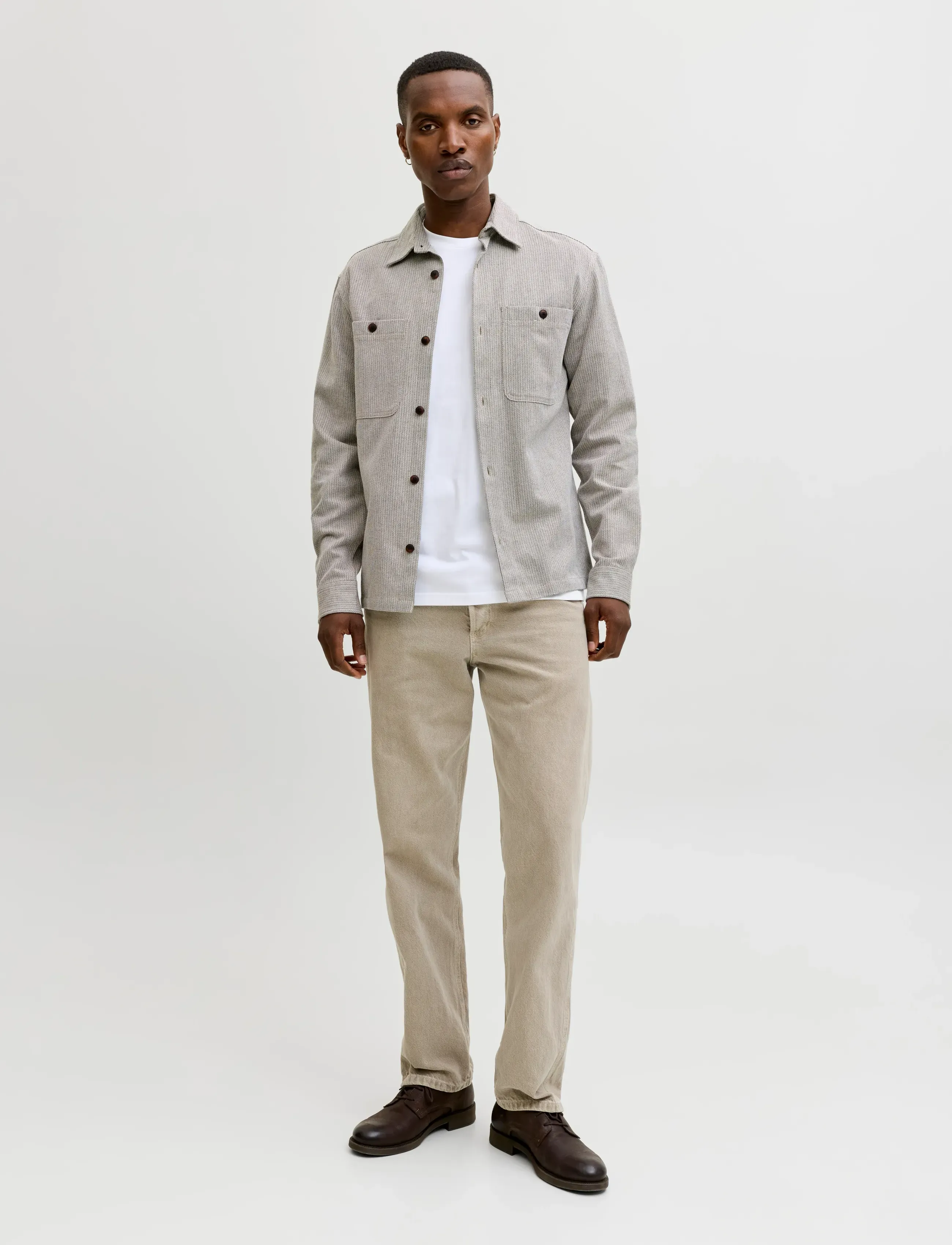 Jack & Jones - JPRBLURAYLE LINEN BL. SOLID LS SHIRT SN - linen shirts - lemon pepper - 3