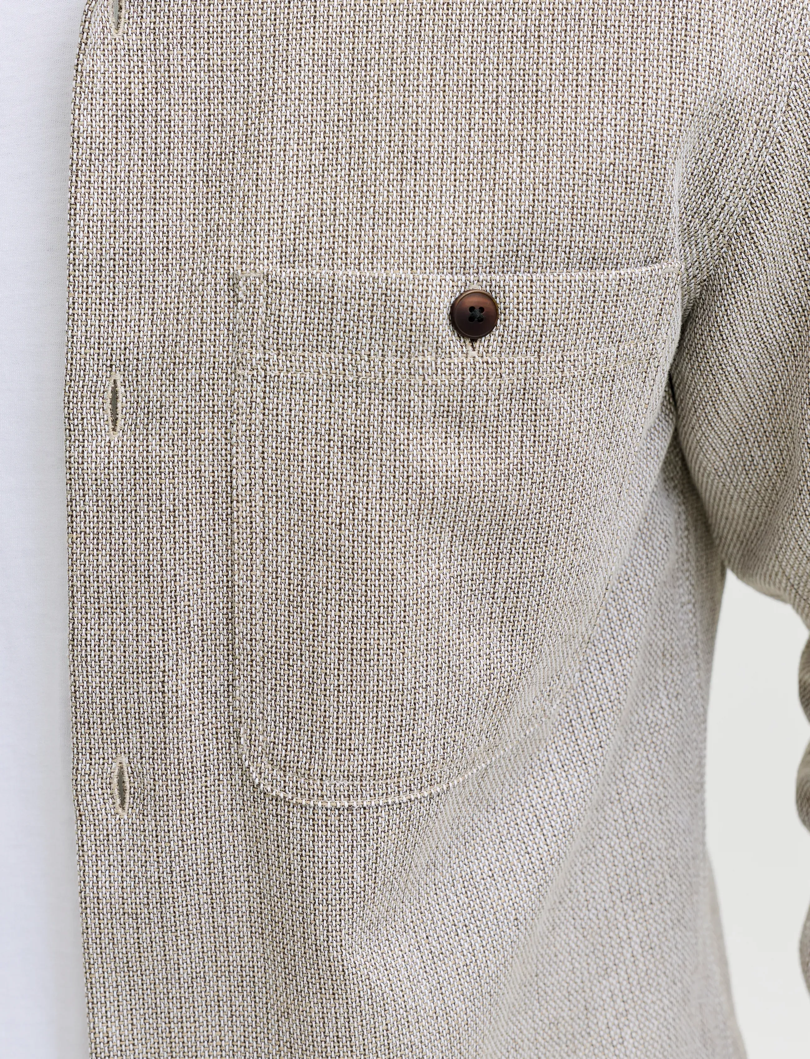 Jack & Jones - JPRBLURAYLE LINEN BL. SOLID LS SHIRT SN - linen shirts - lemon pepper - 4