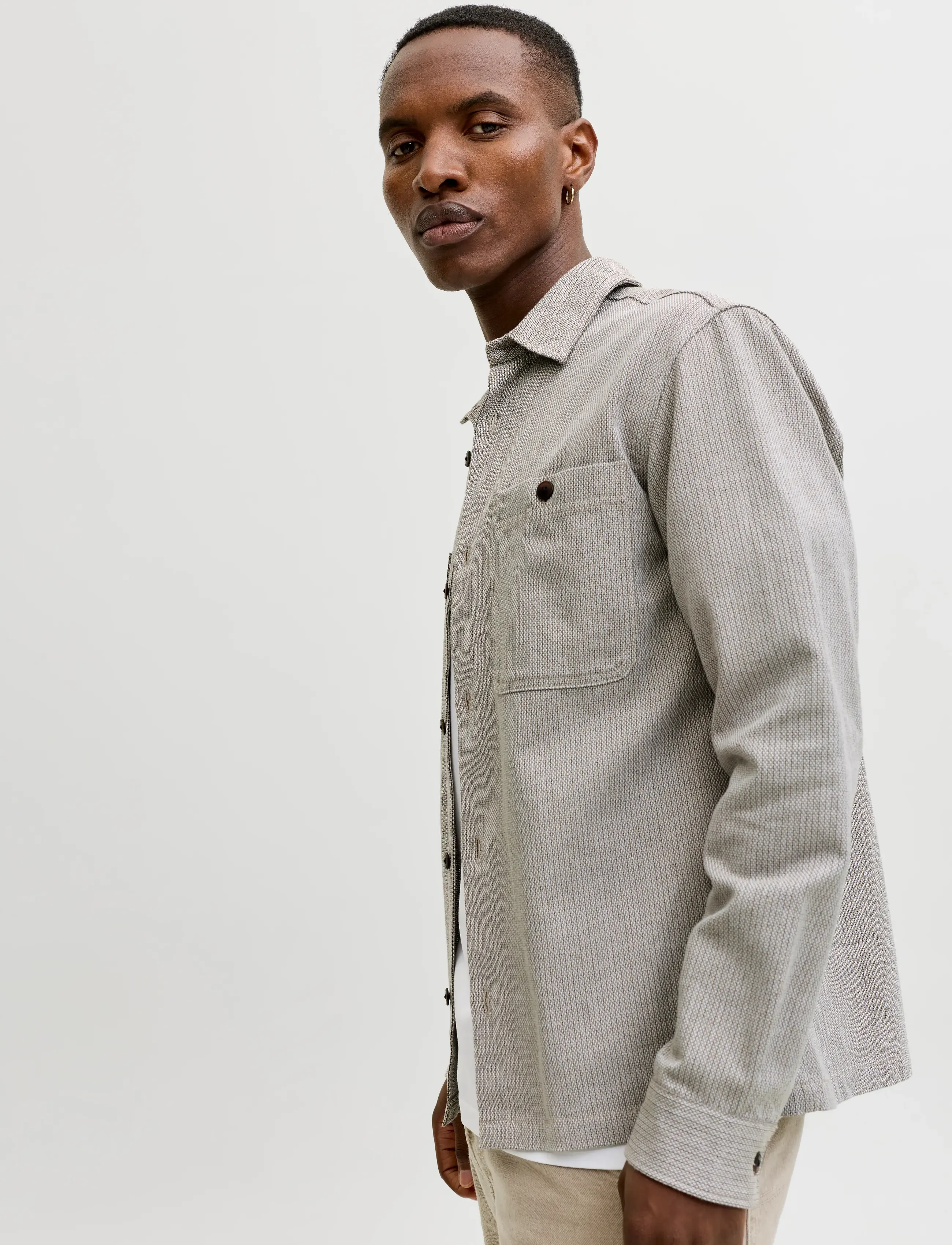 Jack & Jones - JPRBLURAYLE LINEN BL. SOLID LS SHIRT SN - linen shirts - lemon pepper - 5