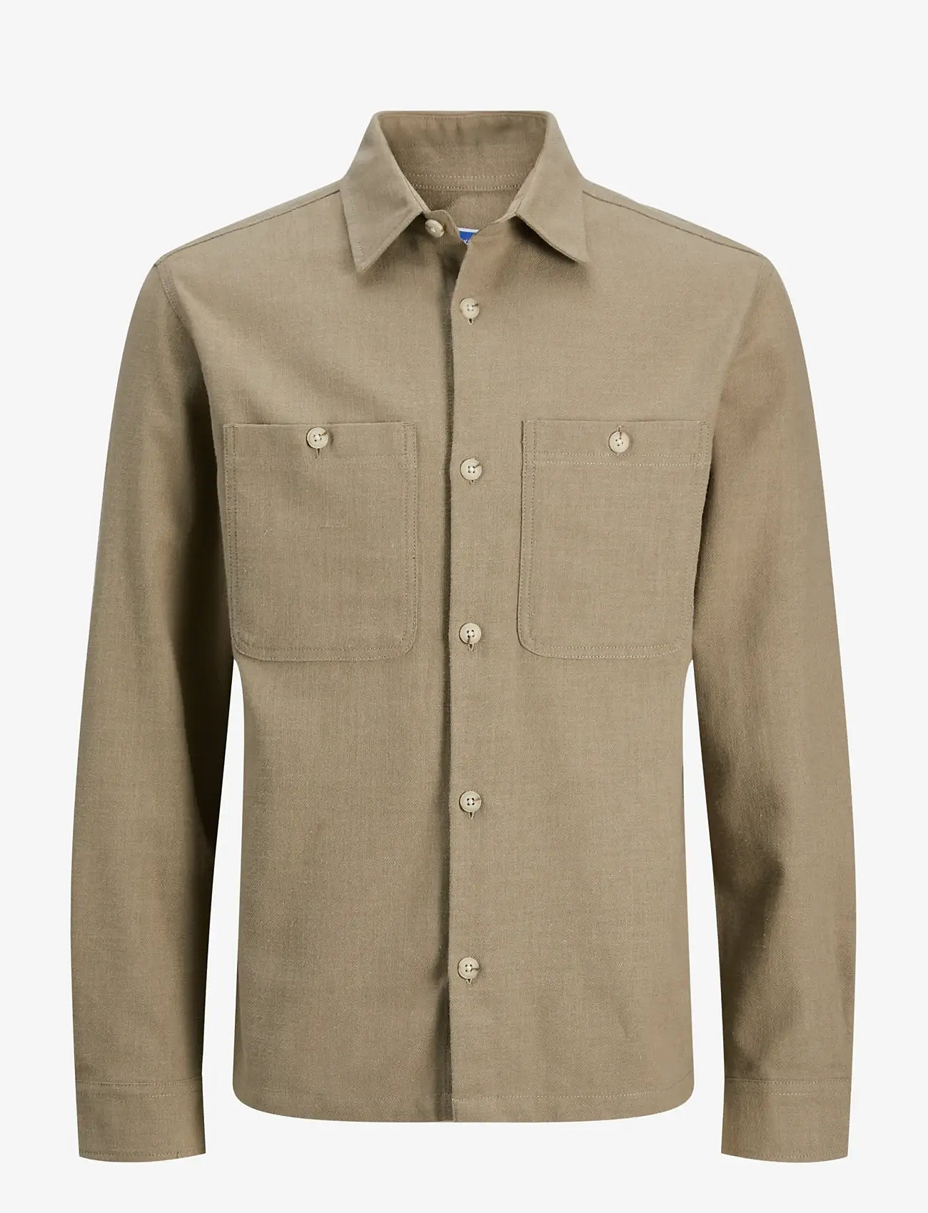 Jack & Jones - JPRBLURAYLE LINEN BL. SOLID LS SHIRT SN - hørskjorter - mermaid - 1