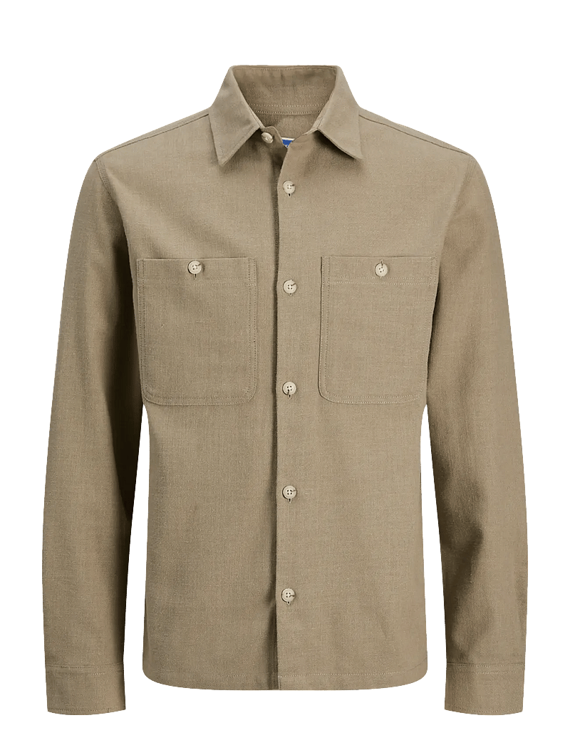 Jack & Jones - JPRBLURAYLE LINEN BL. SOLID LS SHIRT SN - hørskjorter - mermaid - 1