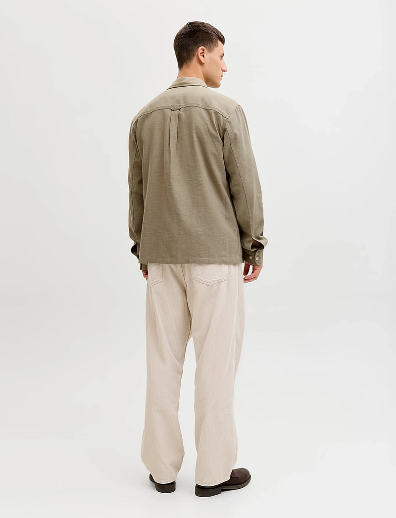 Jack & Jones - JPRBLURAYLE LINEN BL. SOLID LS SHIRT SN - hørskjorter - mermaid - 2