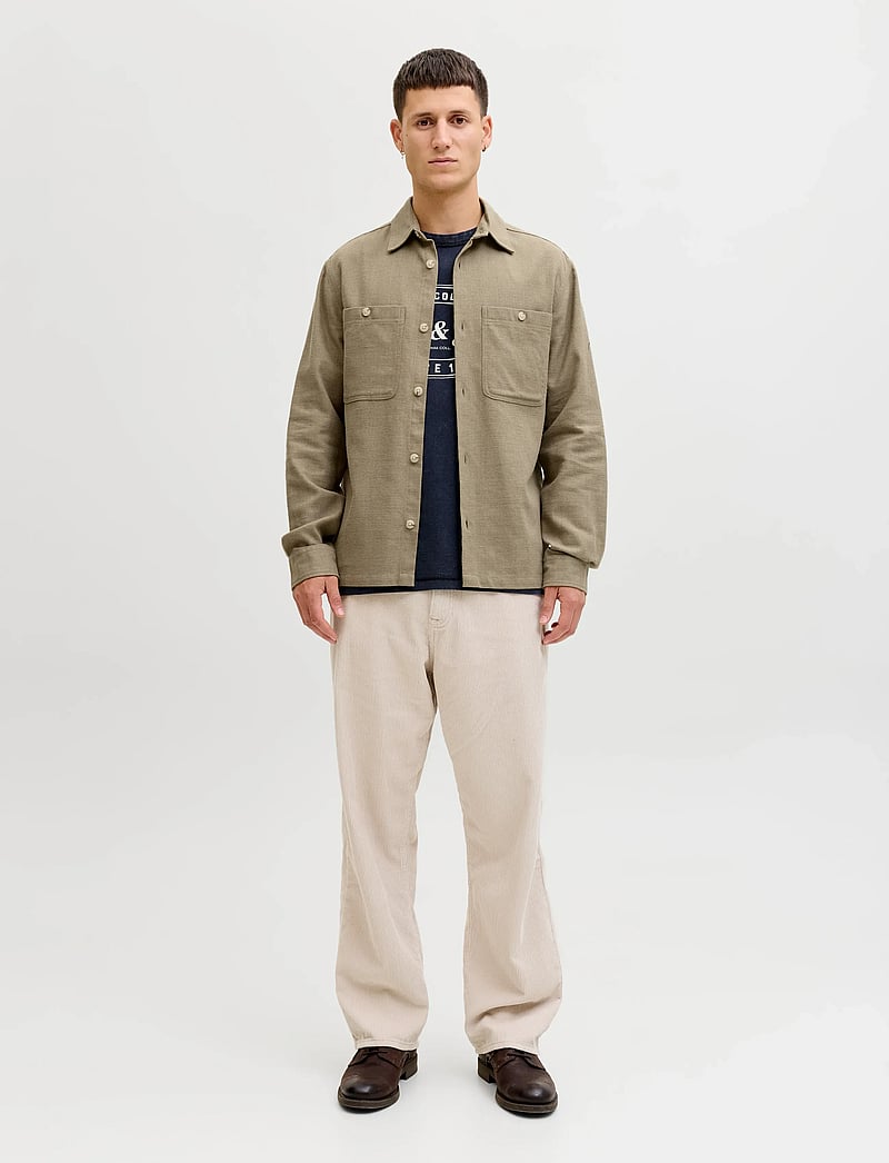 Jack & Jones - JPRBLURAYLE LINEN BL. SOLID LS SHIRT SN - hørskjorter - mermaid - 3