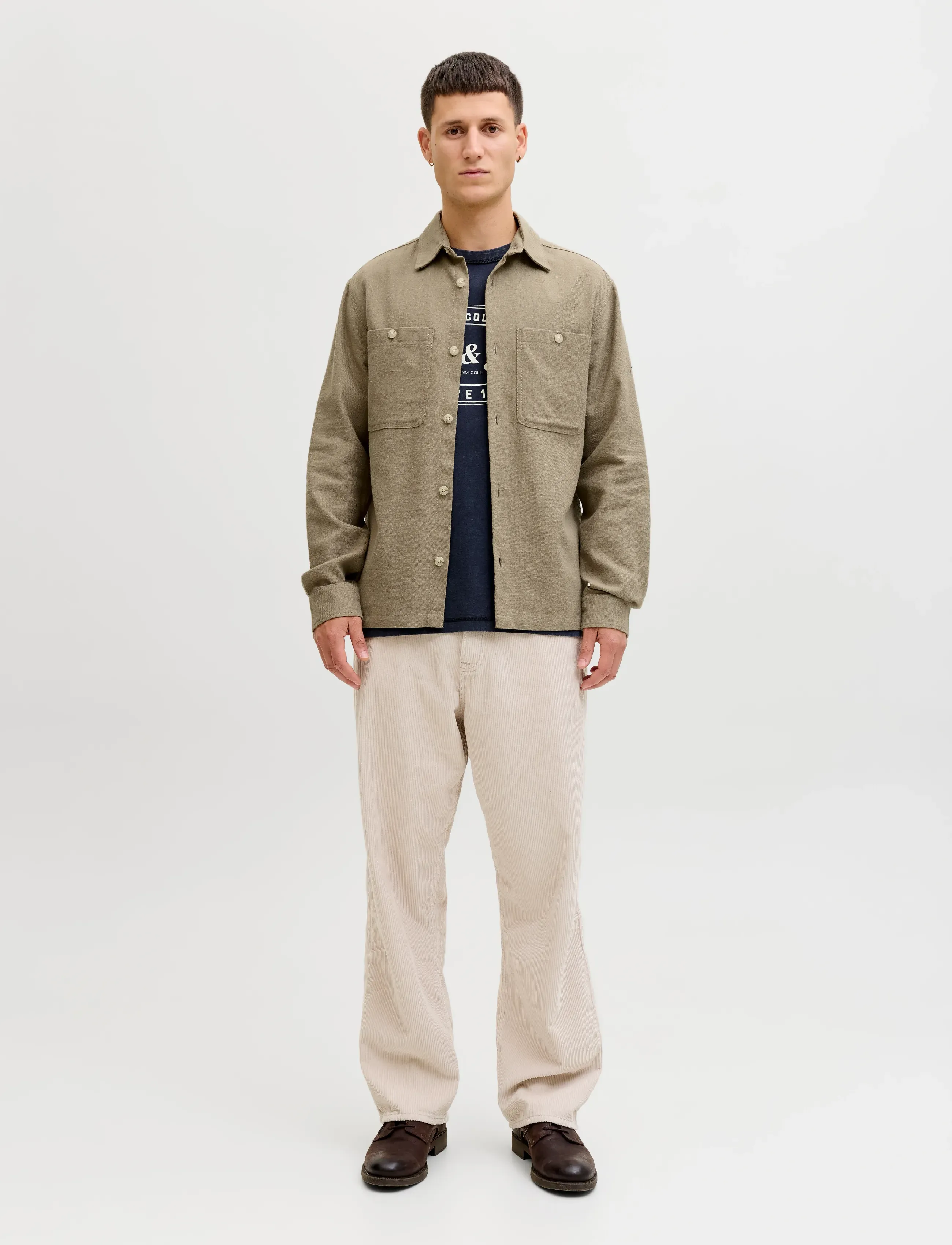 Jack & Jones - JPRBLURAYLE LINEN BL. SOLID LS SHIRT SN - linased särgid - mermaid - 3
