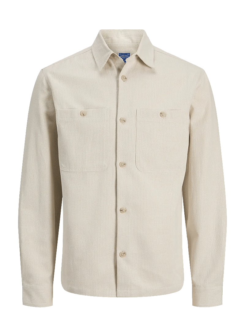 Jack & Jones - JPRBLURAYLE LINEN BL. SOLID LS SHIRT SN - hørskjorter - moonstruck - 1