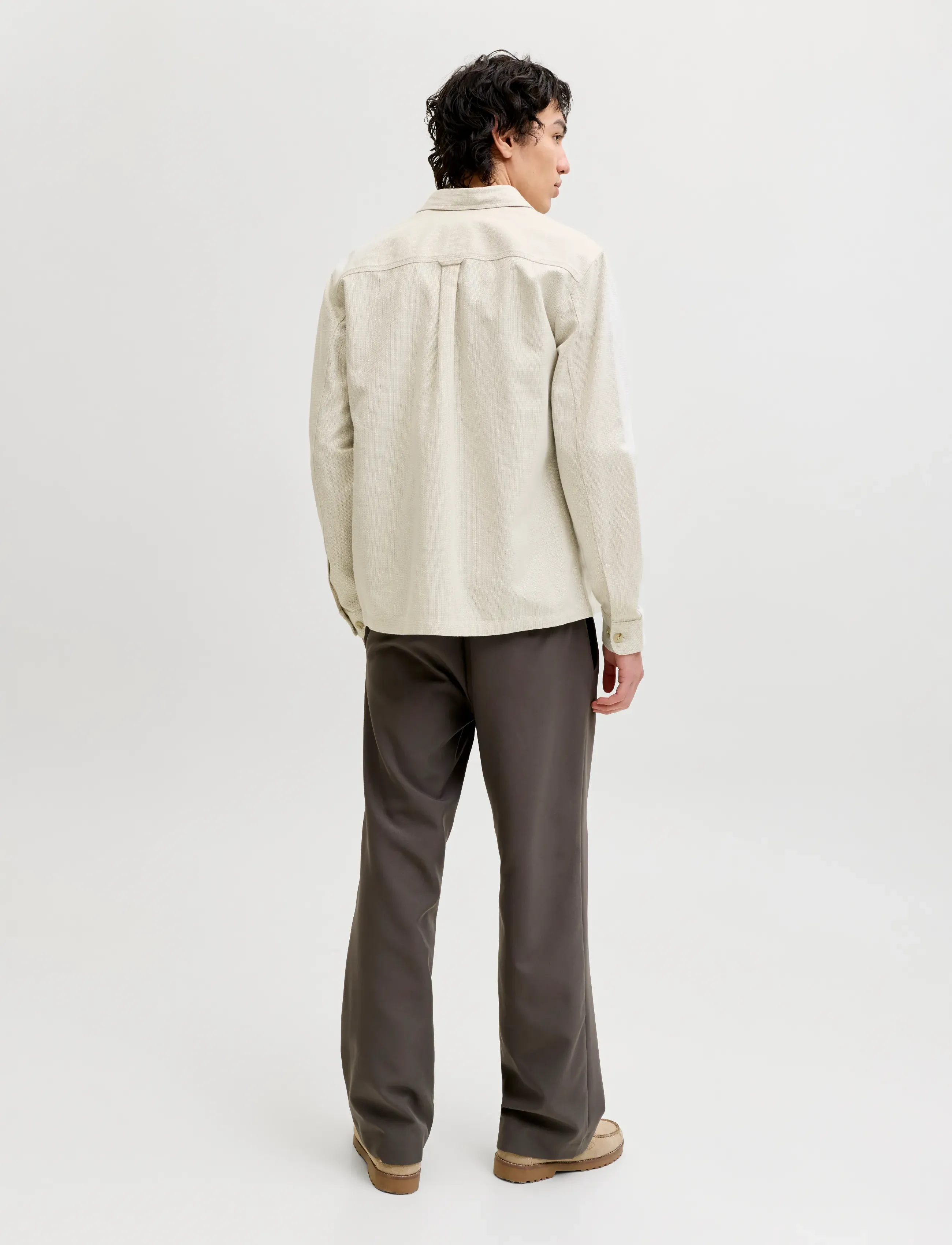 Jack & Jones - JPRBLURAYLE LINEN BL. SOLID LS SHIRT SN - linased särgid - moonstruck - 3