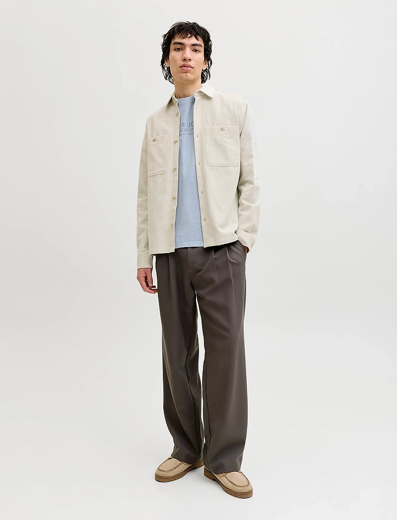 Jack & Jones - JPRBLURAYLE LINEN BL. SOLID LS SHIRT SN - hørskjorter - moonstruck - 4