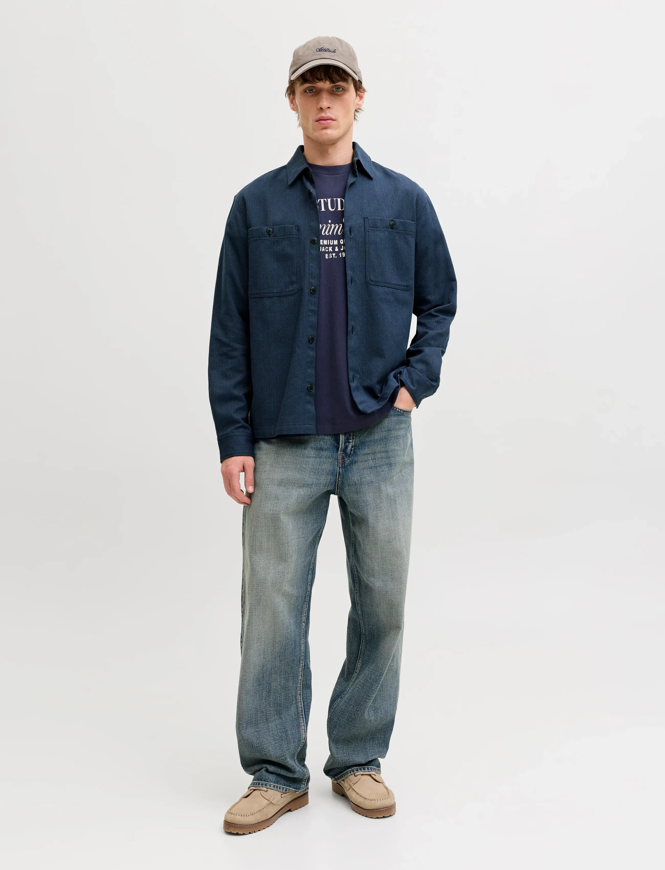 Jack & Jones - JPRBLURAYLE LINEN BL. SOLID LS SHIRT SN - linased särgid - sky captain - 3
