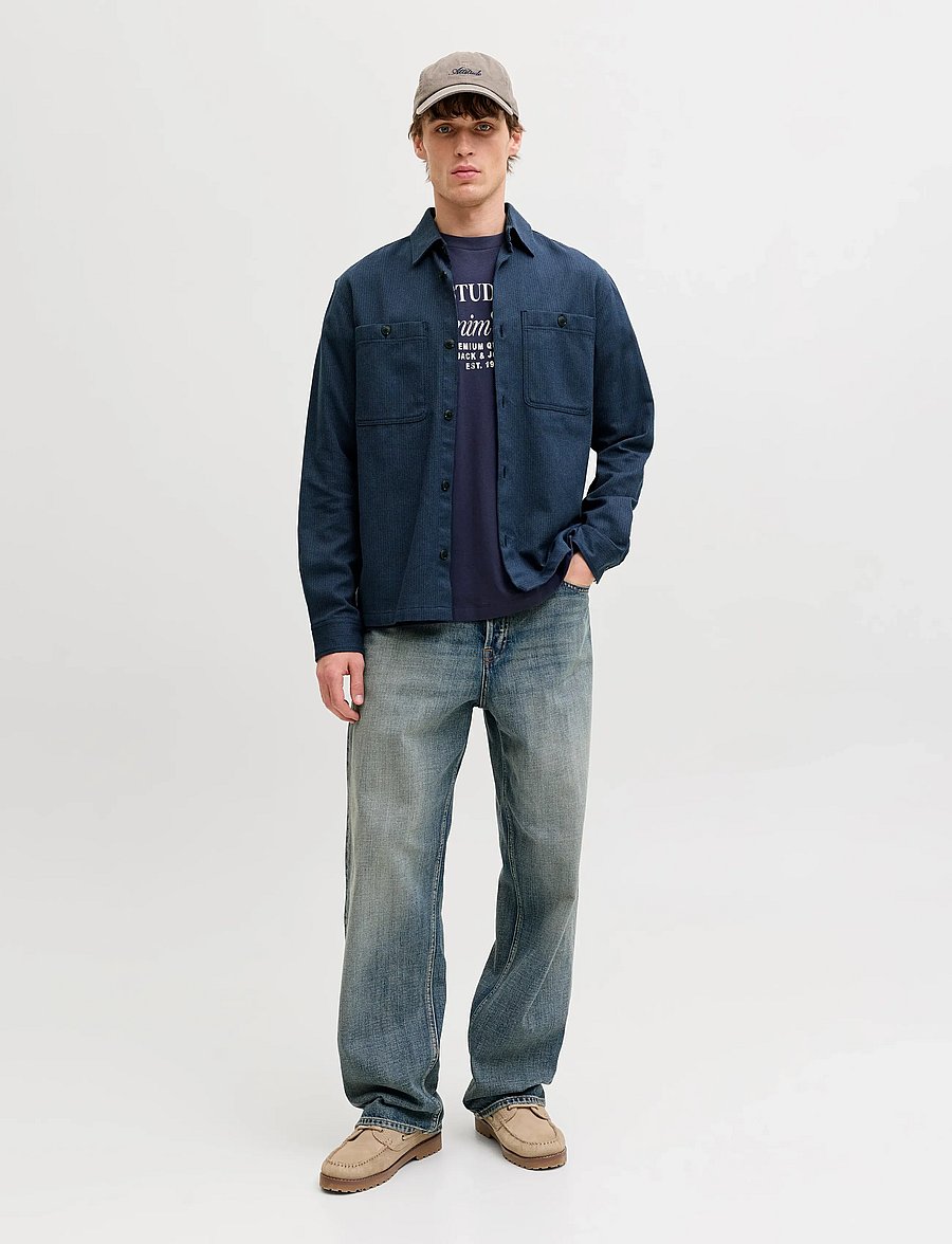 Jack & Jones - JPRBLURAYLE LINEN BL. SOLID LS SHIRT SN - leinenhemden - sky captain - 3