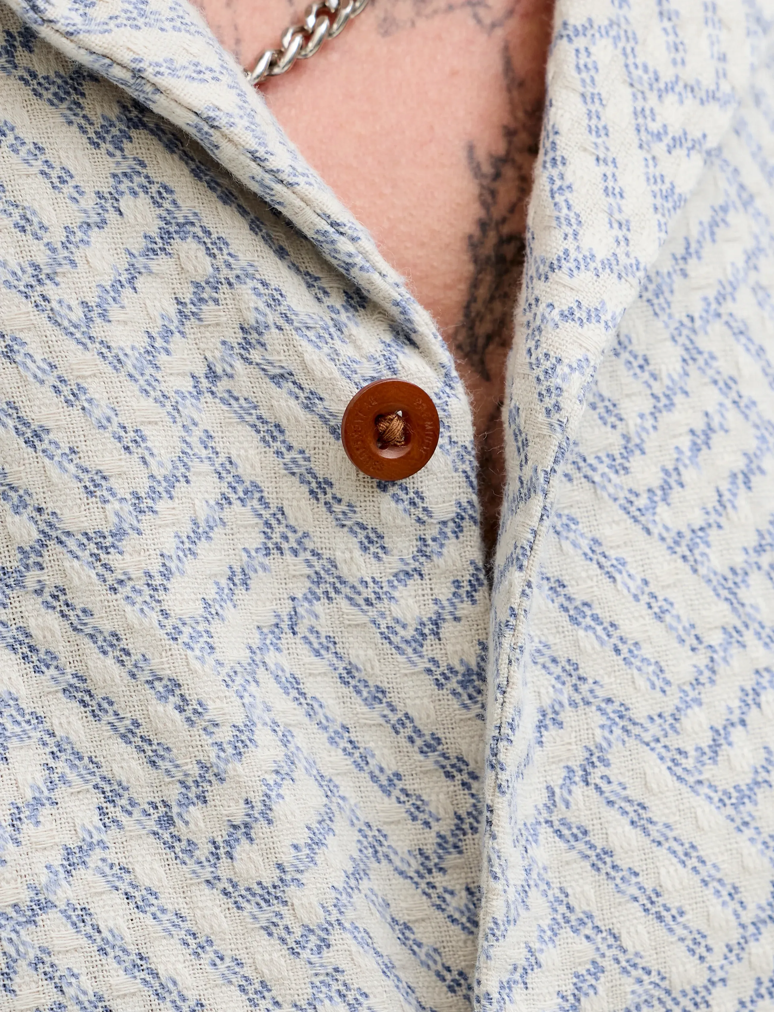JACK & JONES Jprbluwinson Print Dobby S/S Shirt Ln kortärmade skjortor herr – bild 6