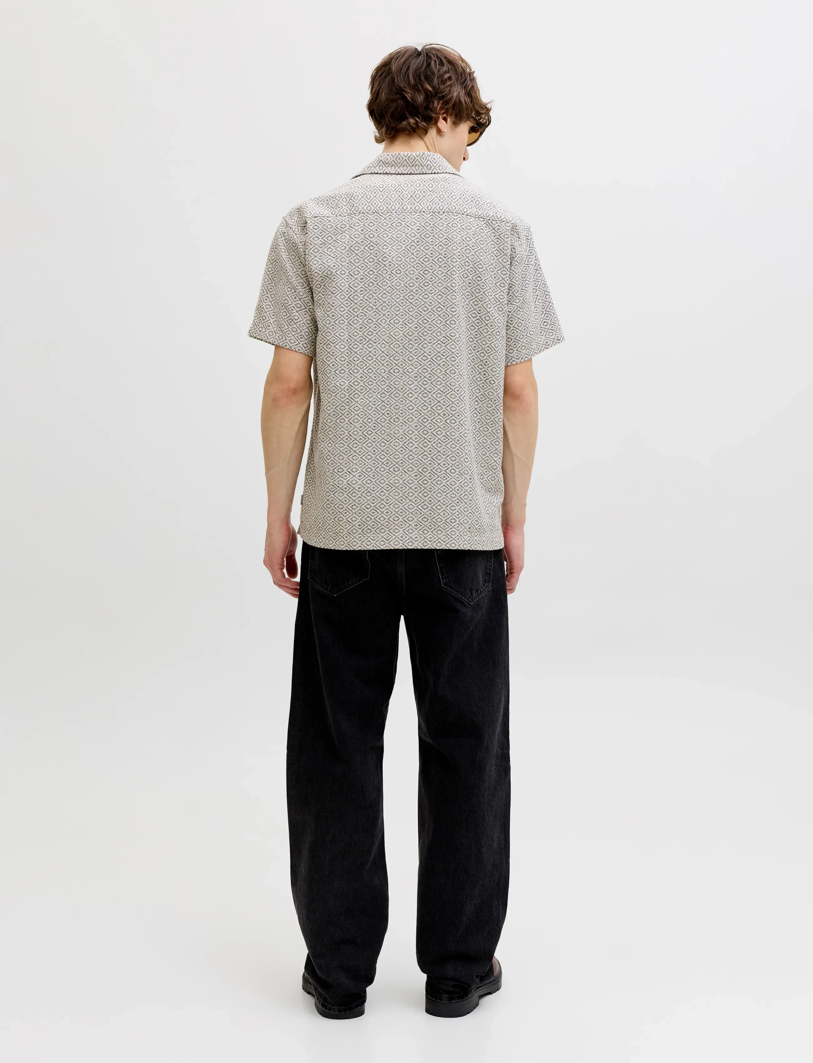 Jack & Jones - JPRBLUWINSON PRINT DOBBY S/S SHIRT LN - hemden mit muster - moonstruck - 2