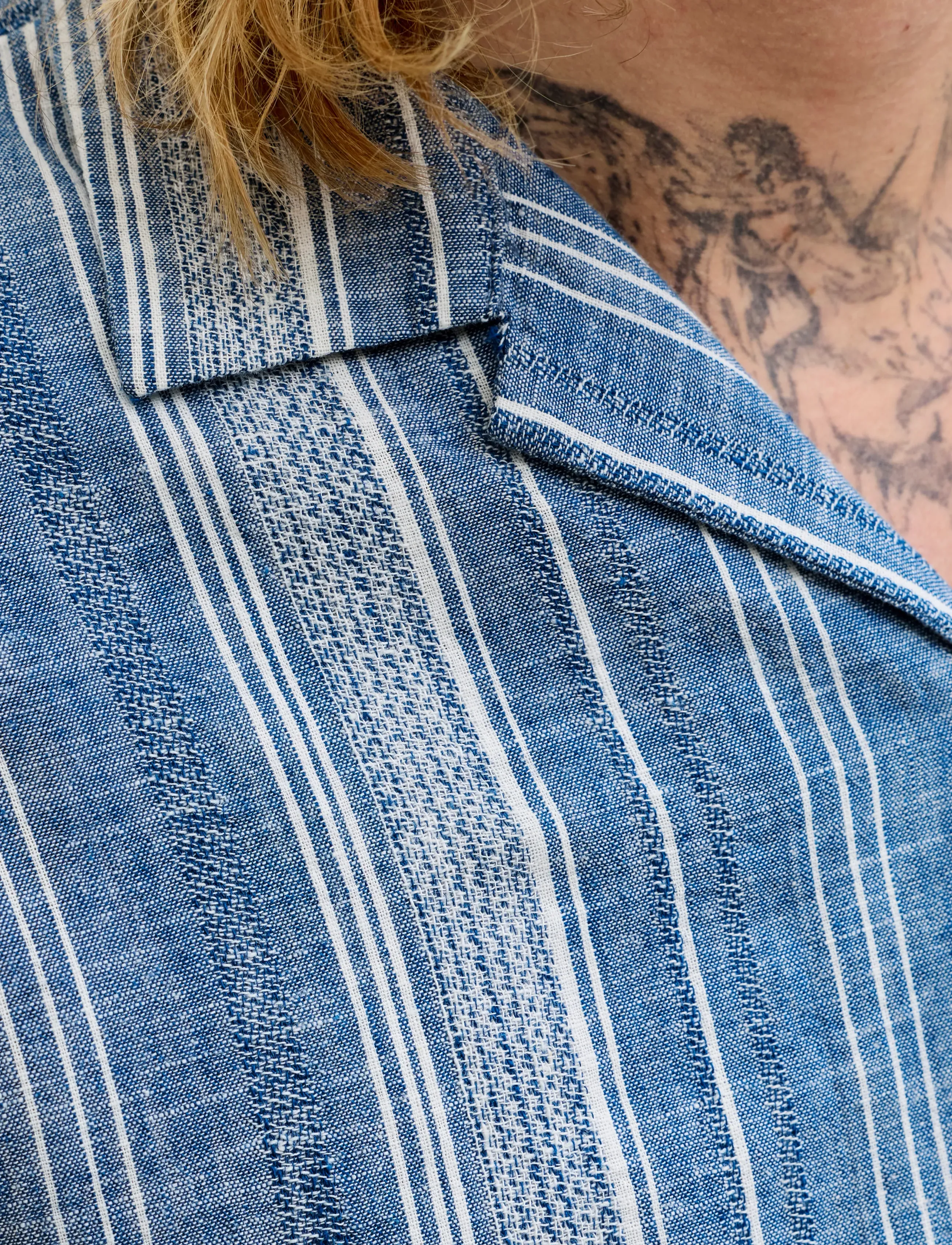 JACK & JONES Jprblusummer Lin. Blen Dobby Ss Shirt Sn kortärmade skjortor herr – bild 6