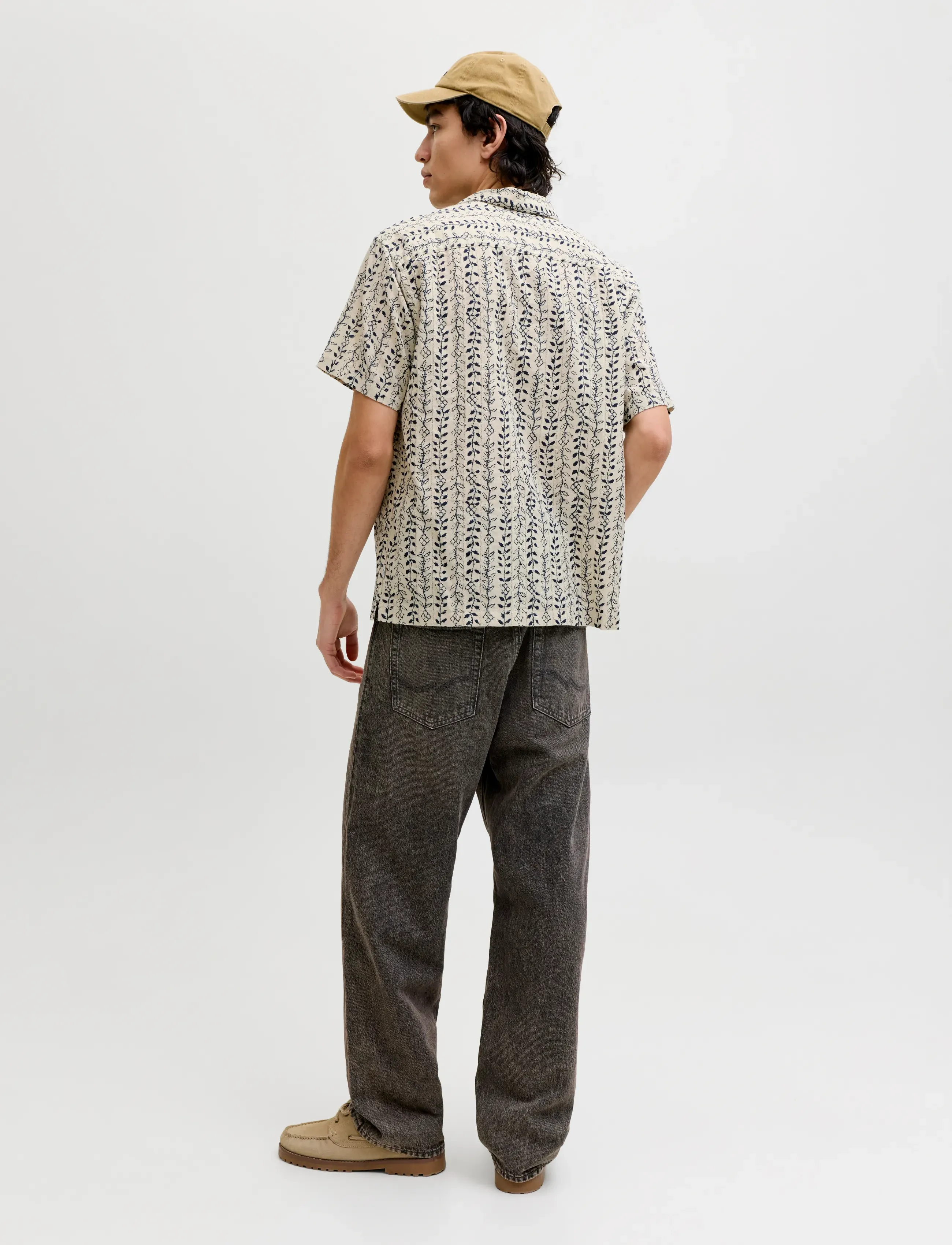 Jack & Jones - JPRBLULYON PRINT DOBBY S/S SHIRT SN - hemden mit muster - moonstruck - 2
