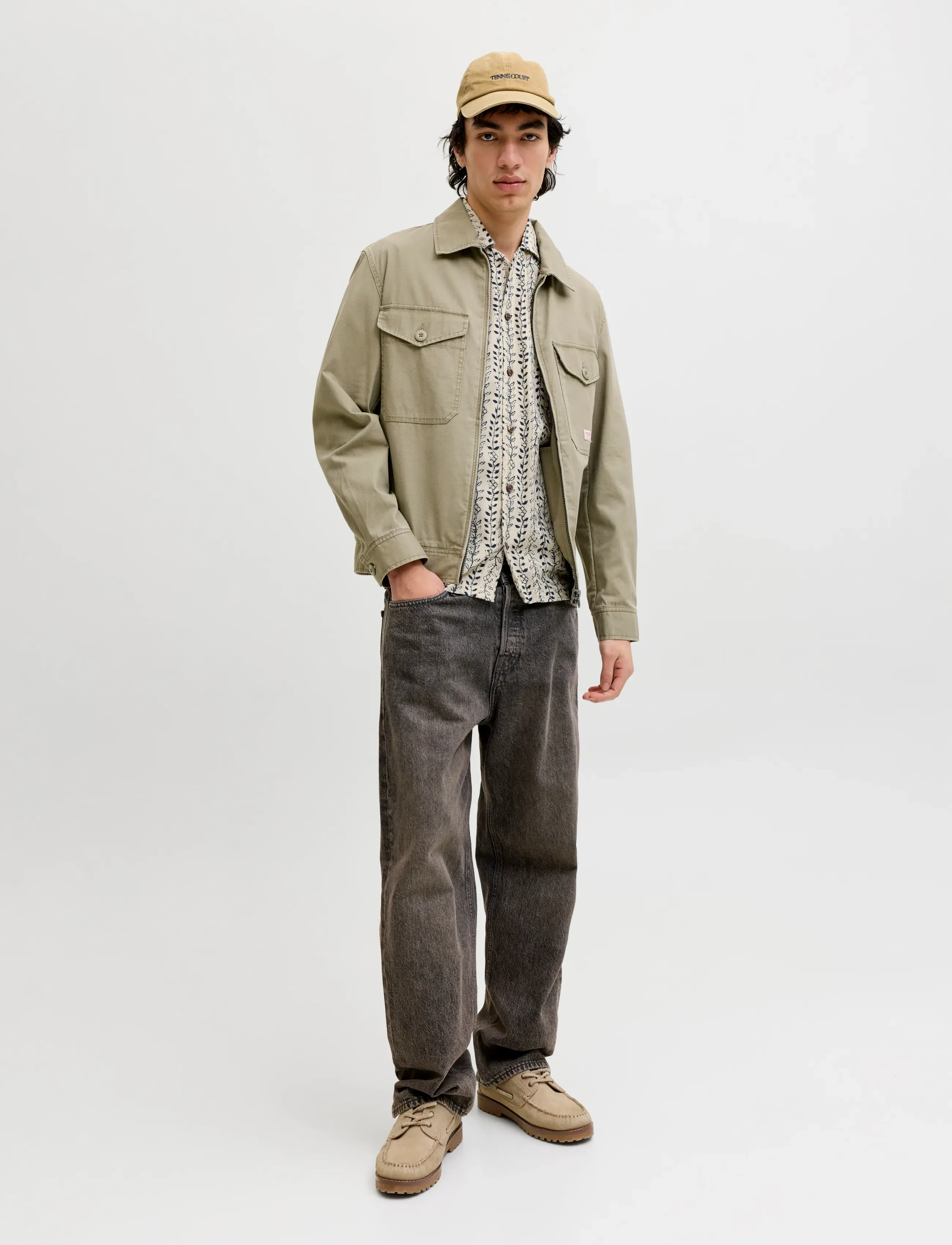 Jack & Jones - JPRBLULYON PRINT DOBBY S/S SHIRT SN - hemden mit muster - moonstruck - 3