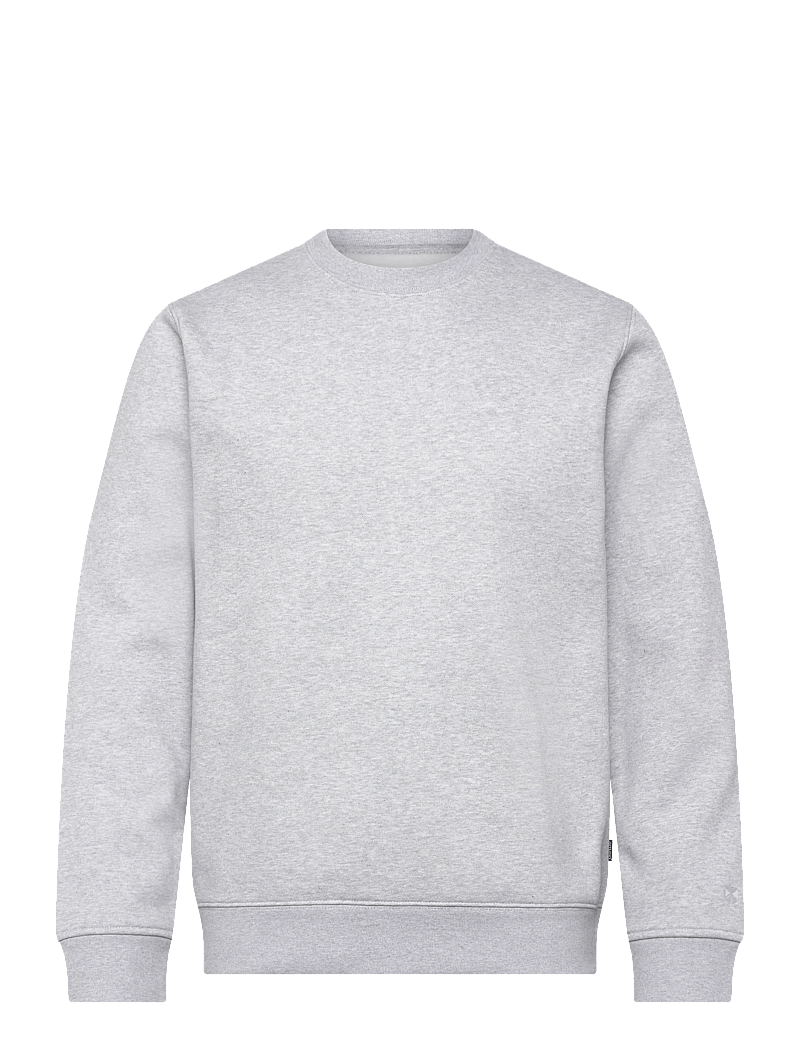 Jack & Jones - JPRBLAETHAN LOGO CREWNECK SWEAT SN - kollektioner - light grey melange - 0