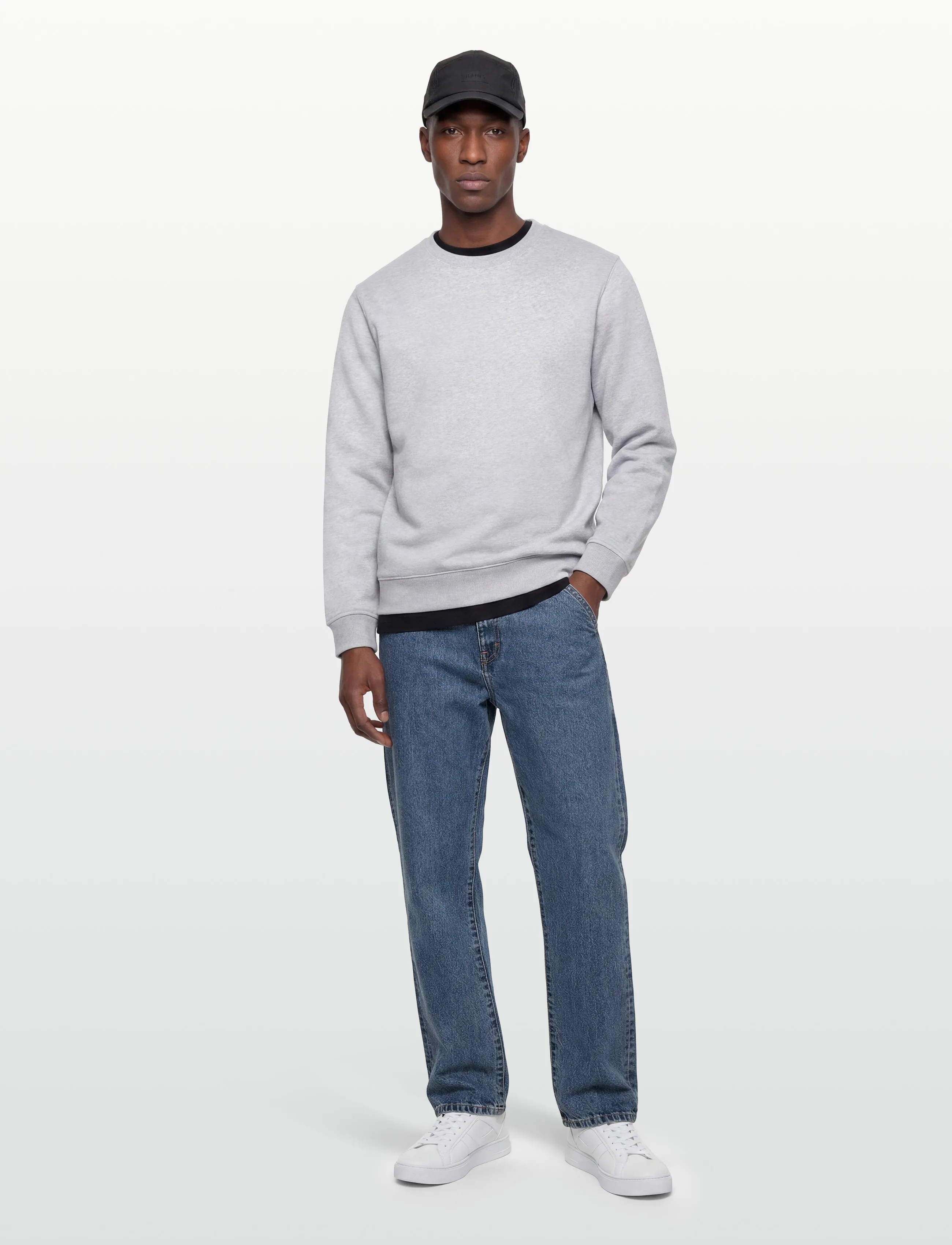 Jack & Jones Jprblaethan Logo Crewneck Sweat Sn, XL, Sweatshirts Hoodies, Grau - Sweatshirts, Männerswear