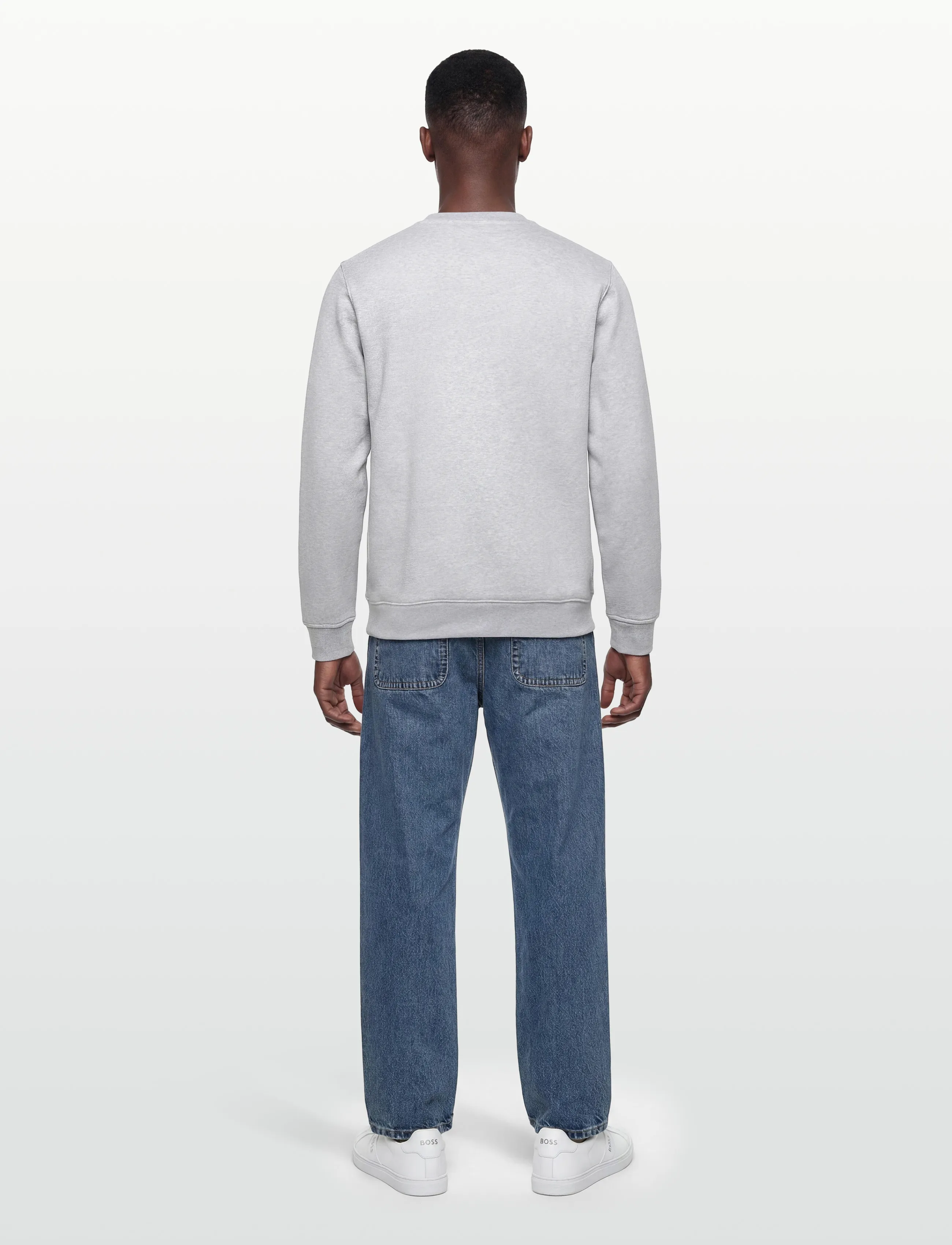 Jack & Jones - JPRBLAETHAN LOGO CREWNECK SWEAT SN - kollektioner - light grey melange - 4