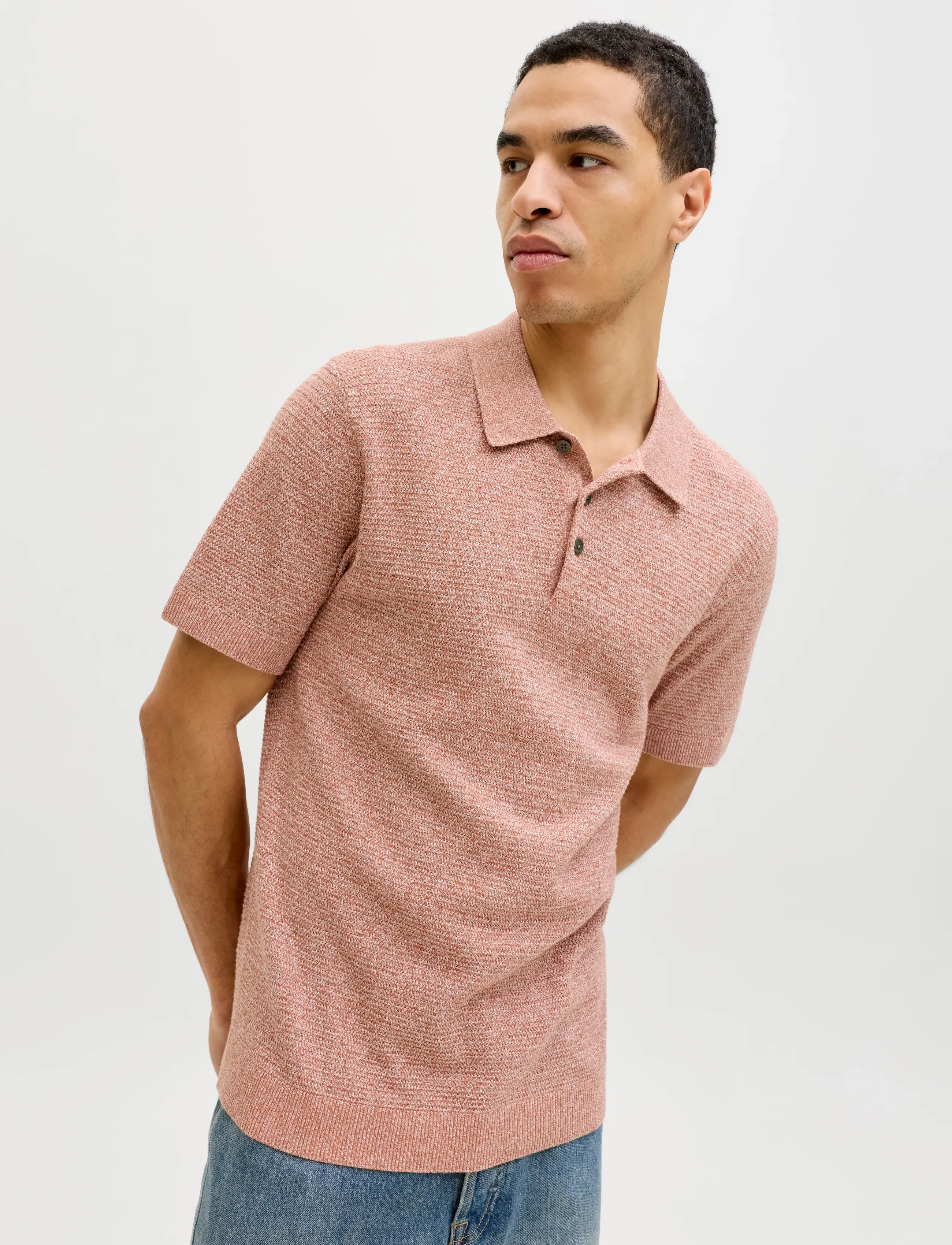 Jprbluriley Knit Polo Ss Sn 5