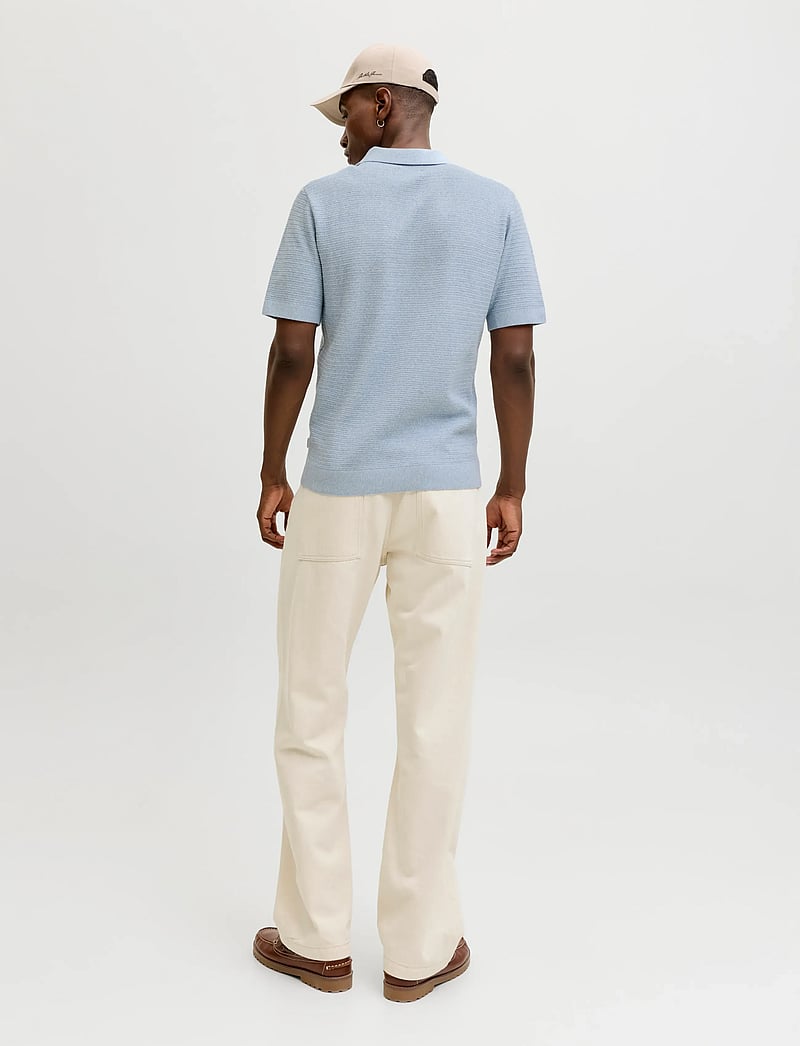 Jack & Jones - JPRBLURILEY KNIT POLO SS SN - polostrik - ashley blue - 2