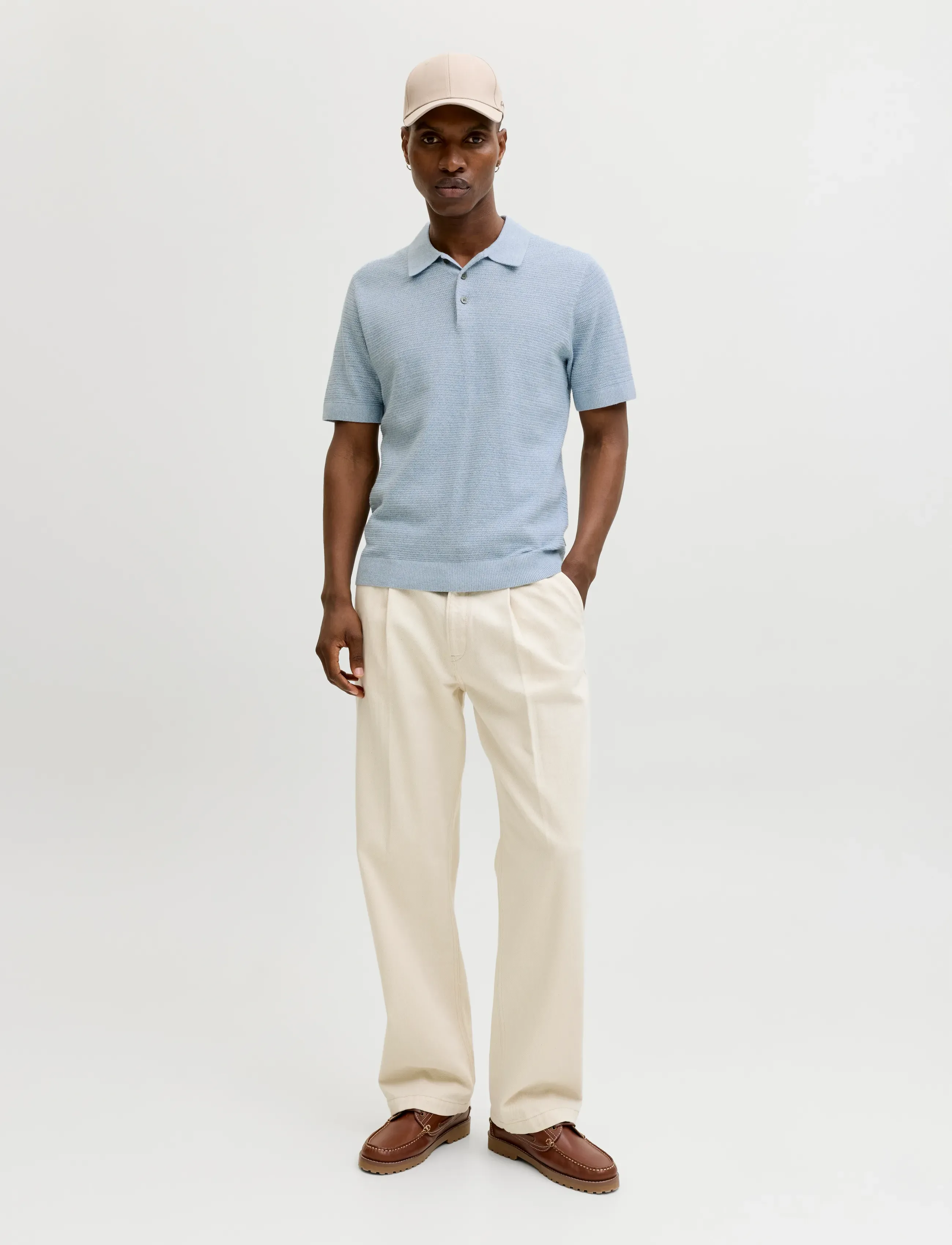 Jprbluriley Knit Polo Ss Sn 3