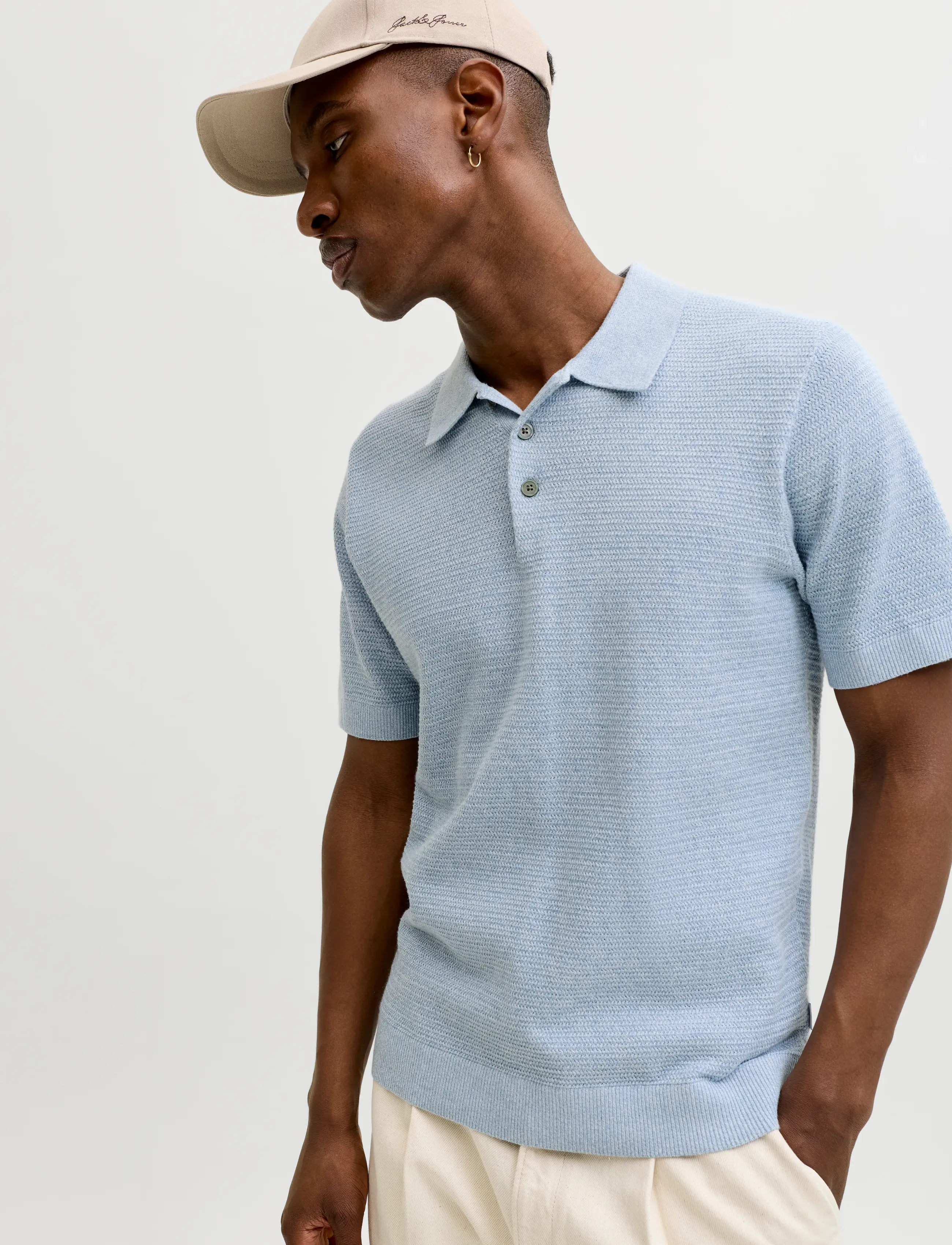 Jprbluriley Knit Polo Ss Sn 5