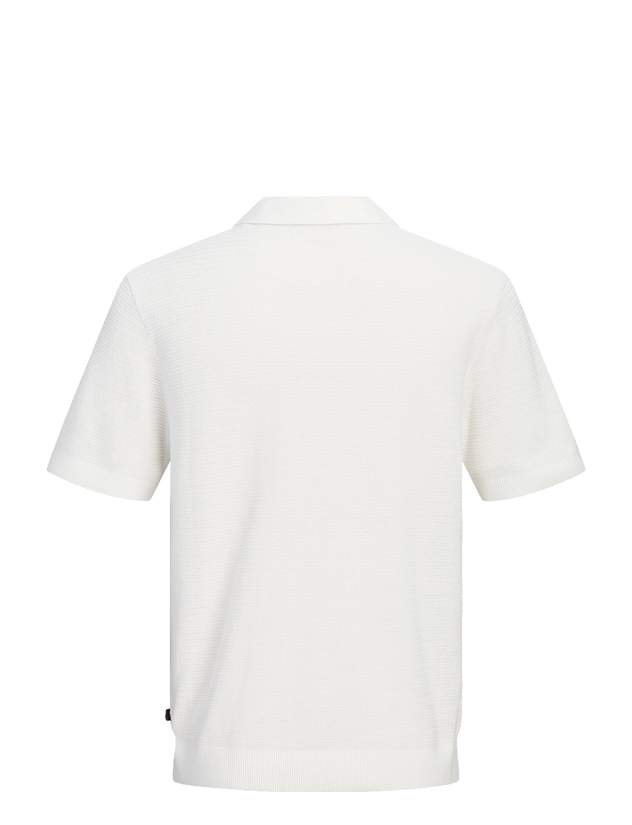 Jack & Jones - JPRBLURILEY KNIT POLO SS SN - polostrik - cloud dancer - 2