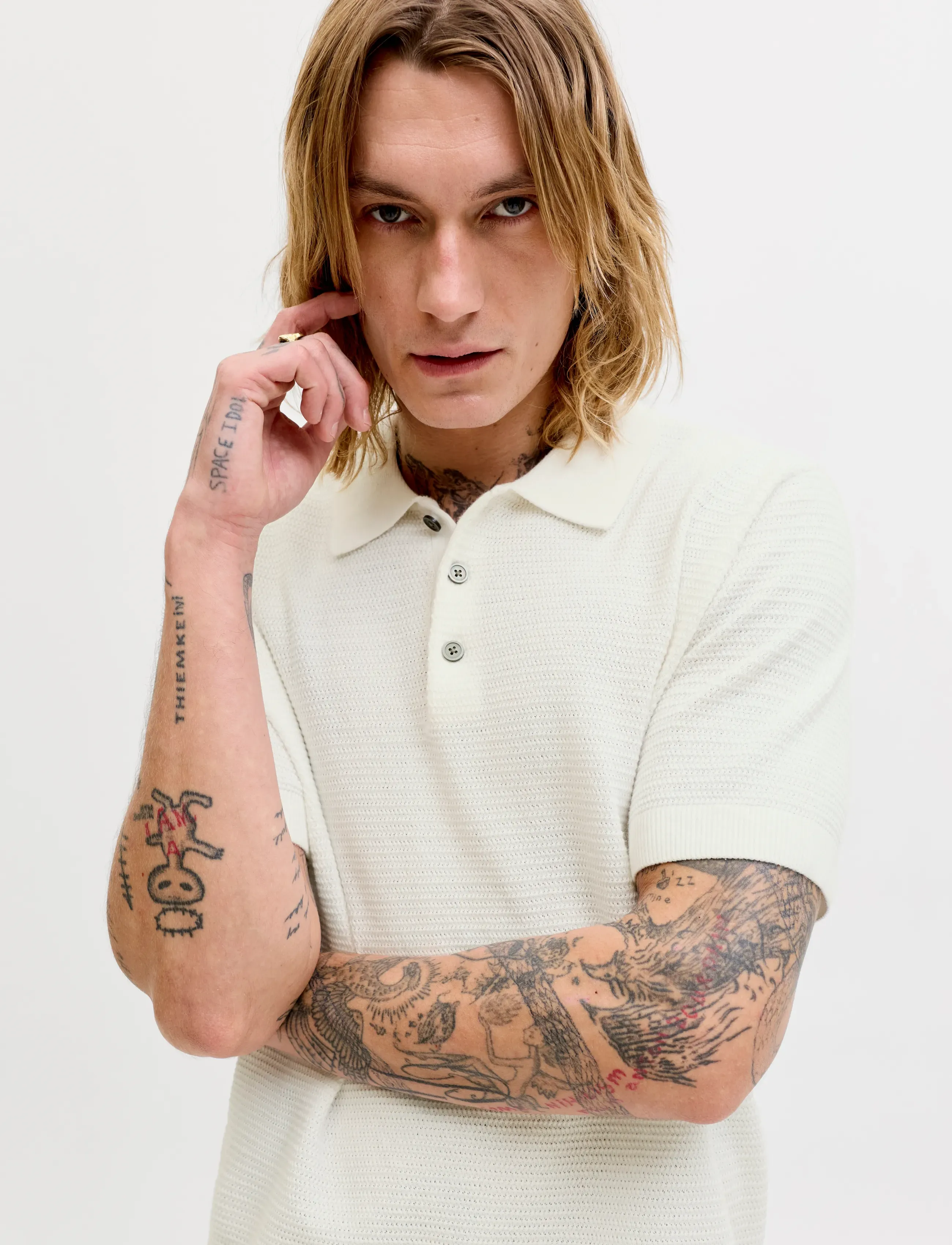 Jprbluriley Knit Polo Ss Sn 5