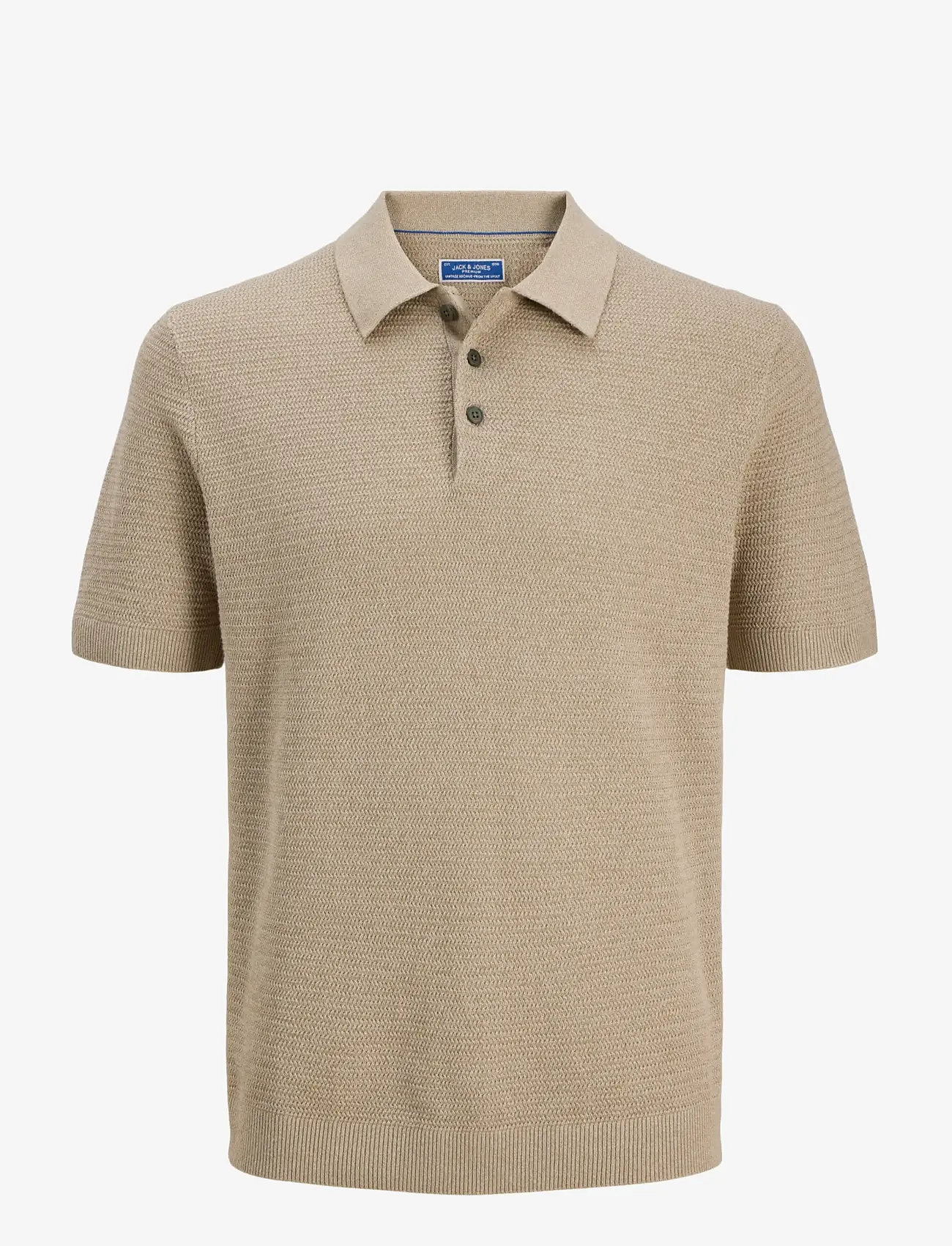 Jack & Jones - JPRBLURILEY KNIT POLO SS SN - polostrik - lemon pepper - 1