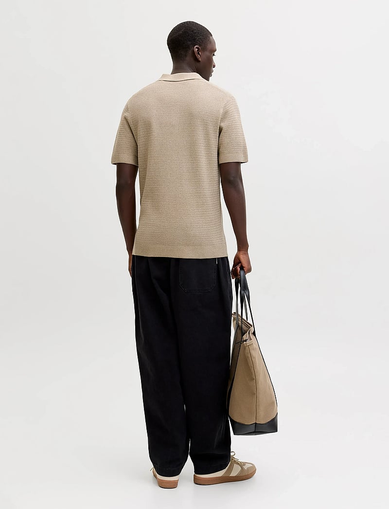 Jack & Jones - JPRBLURILEY KNIT POLO SS SN - polostrik - lemon pepper - 2
