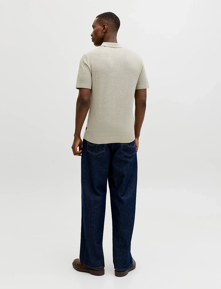 Jack & Jones - JPRBLURILEY KNIT POLO SS SN - kootud polosärgid - mermaid - 2