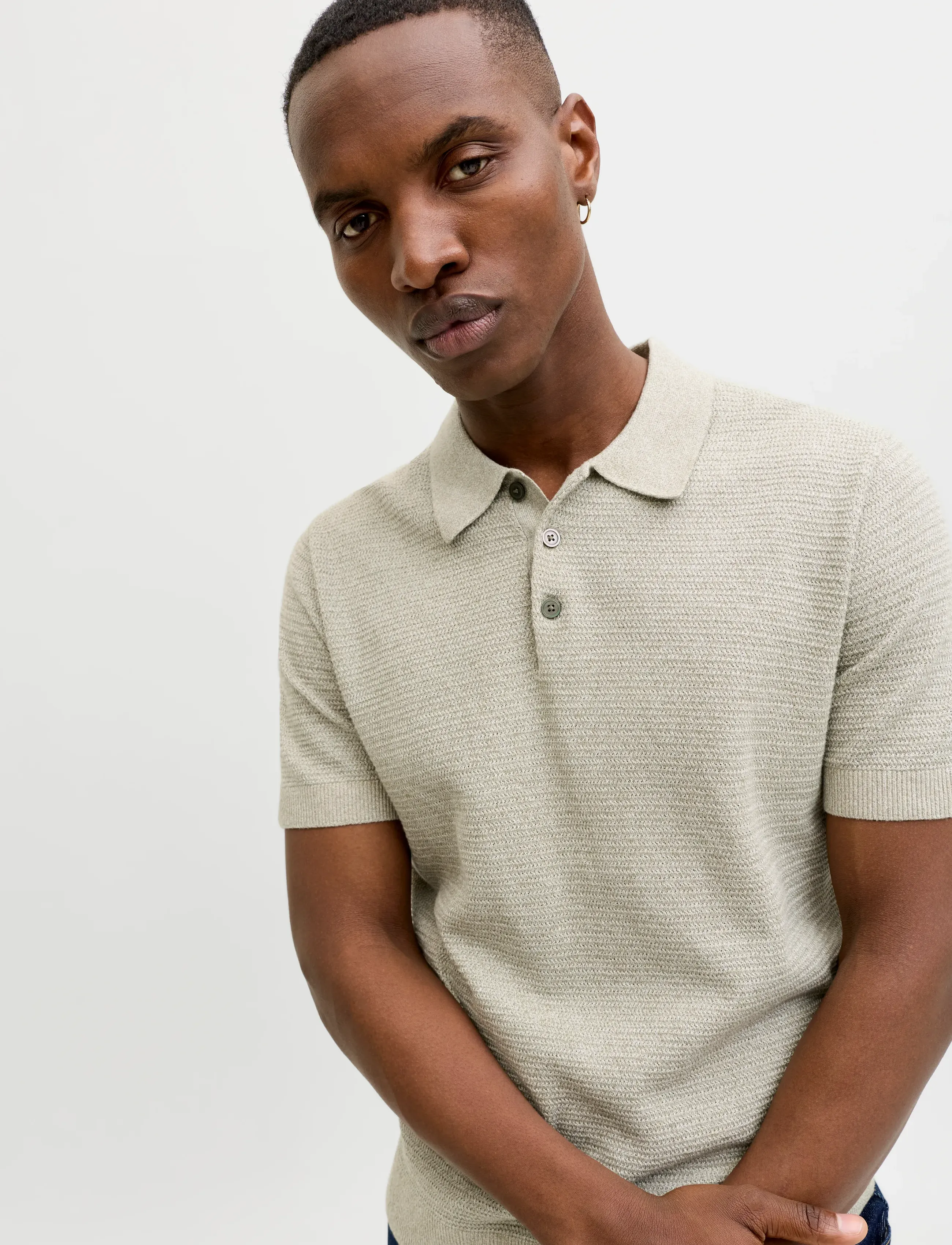 Jack & Jones - JPRBLURILEY KNIT POLO SS SN - knitted polos - mermaid - 5