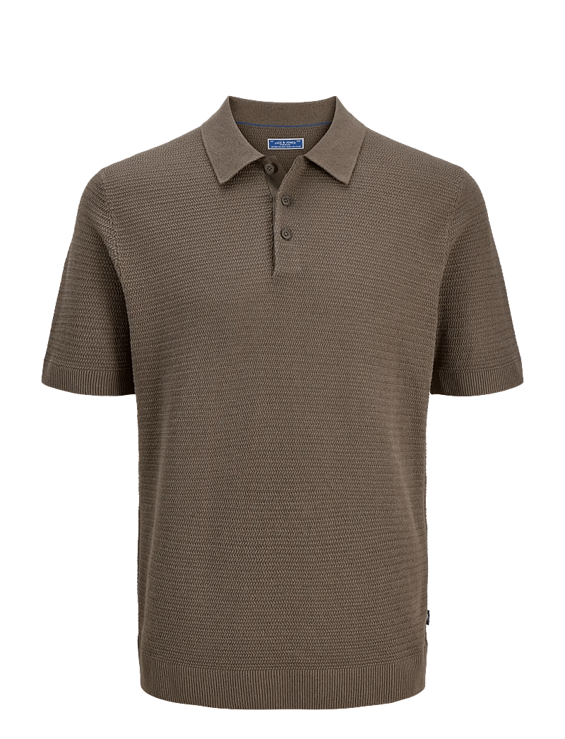 Jack & Jones - JPRBLURILEY KNIT POLO SS SN - polostrik - morel - 1