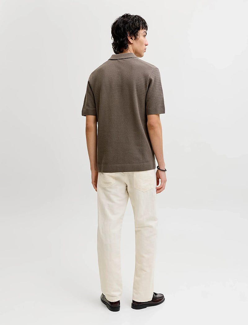 Jack & Jones - JPRBLURILEY KNIT POLO SS SN - polostrik - morel - 2