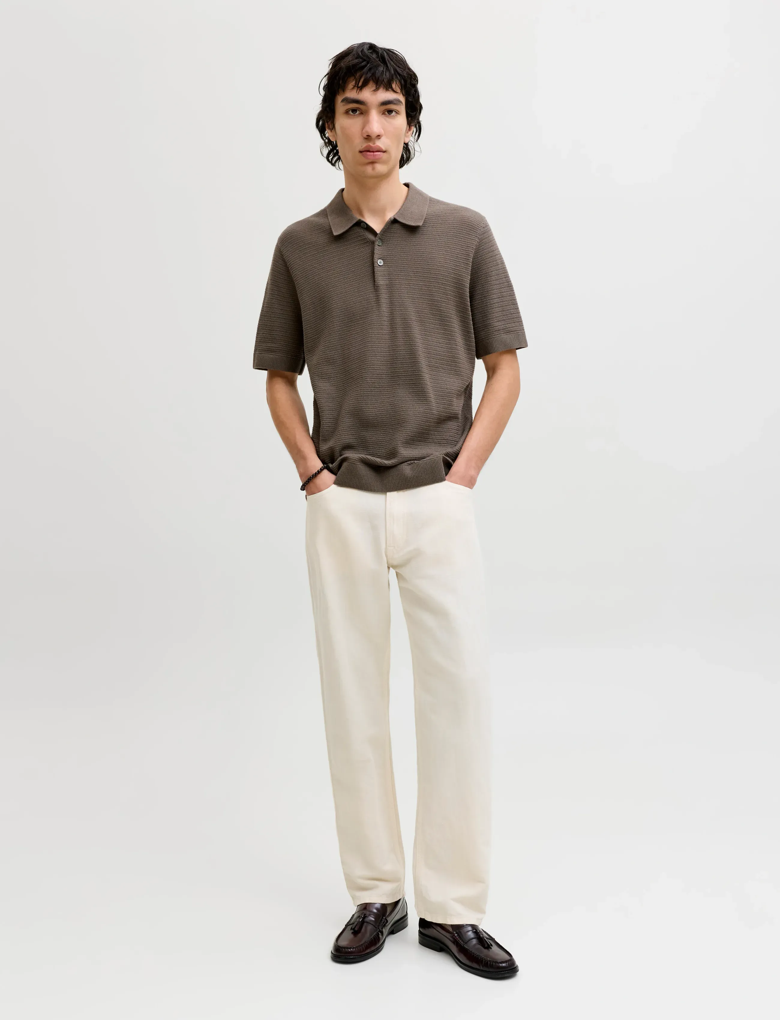 Jprbluriley Knit Polo Ss Sn 3