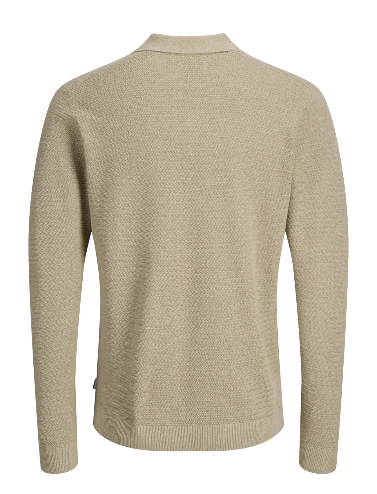 Jack & Jones - JPRBLURILEY KNIT SPLIT NECK LS SN - pikkade varrukatega kootud polosärgid - lemon pepper - 2
