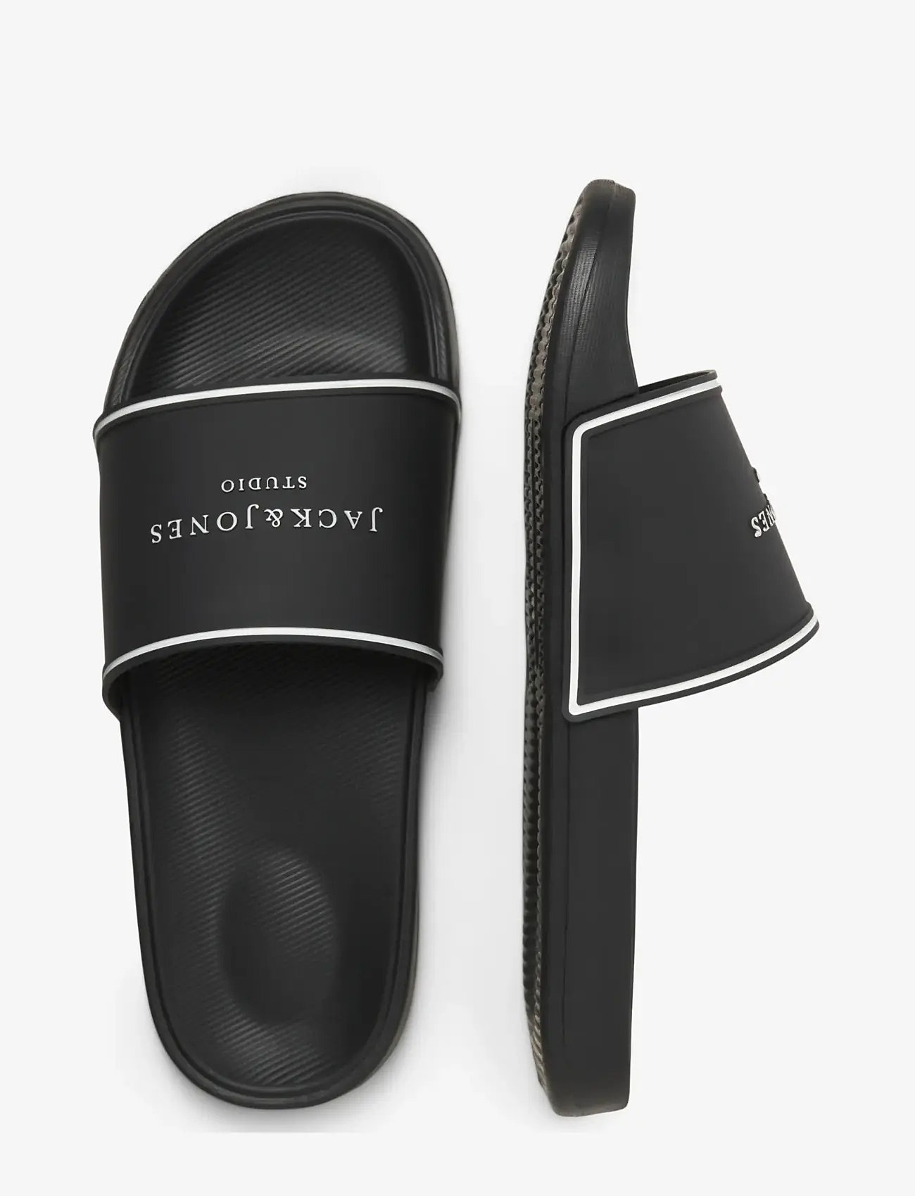 Jack & Jones - JFWARTILLERY MOULDED SLIDER SN - badesandaler - black - 4