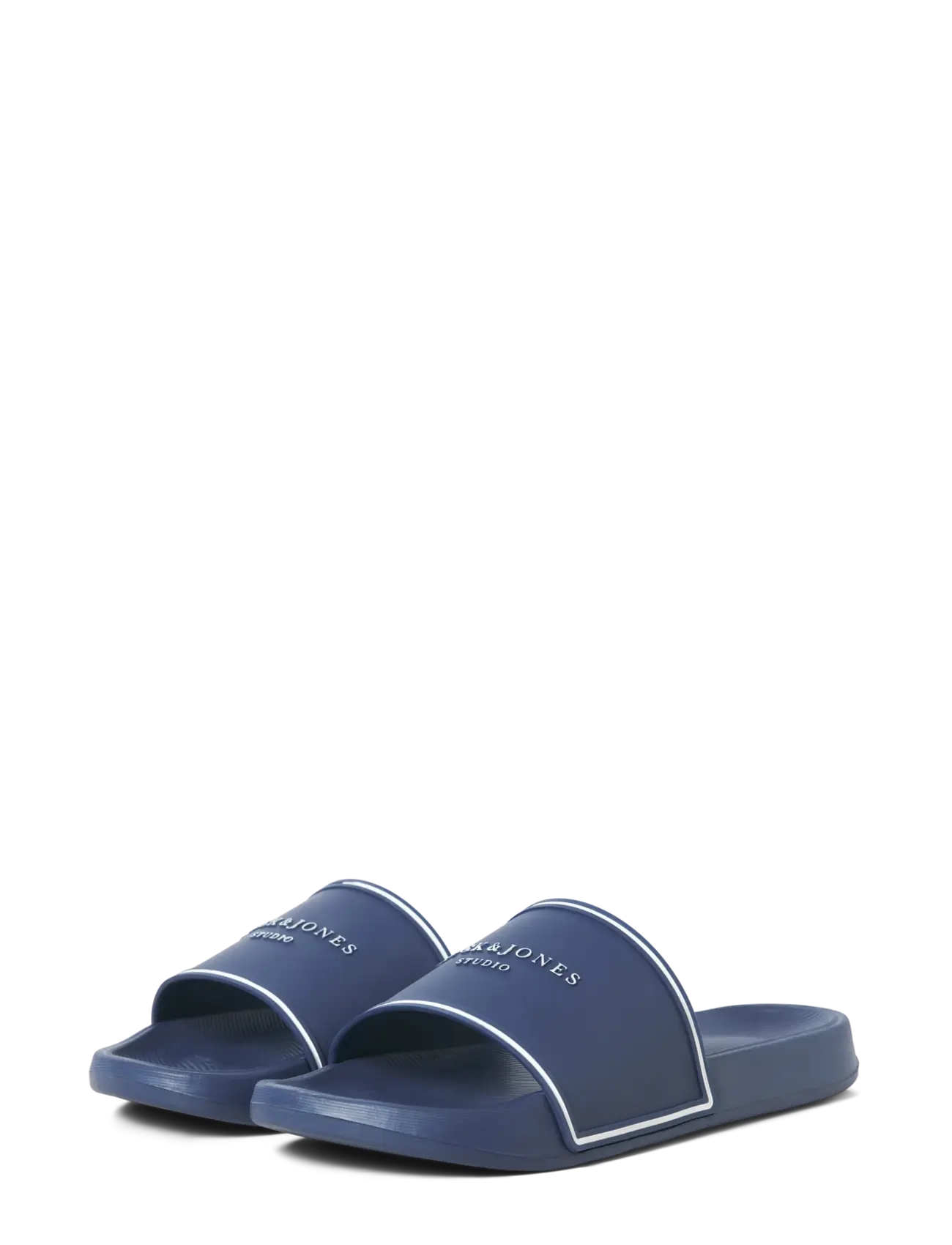 Jack & Jones - JFWARTILLERY MOULDED SLIDER SN - badesandaler - navy peony - 4