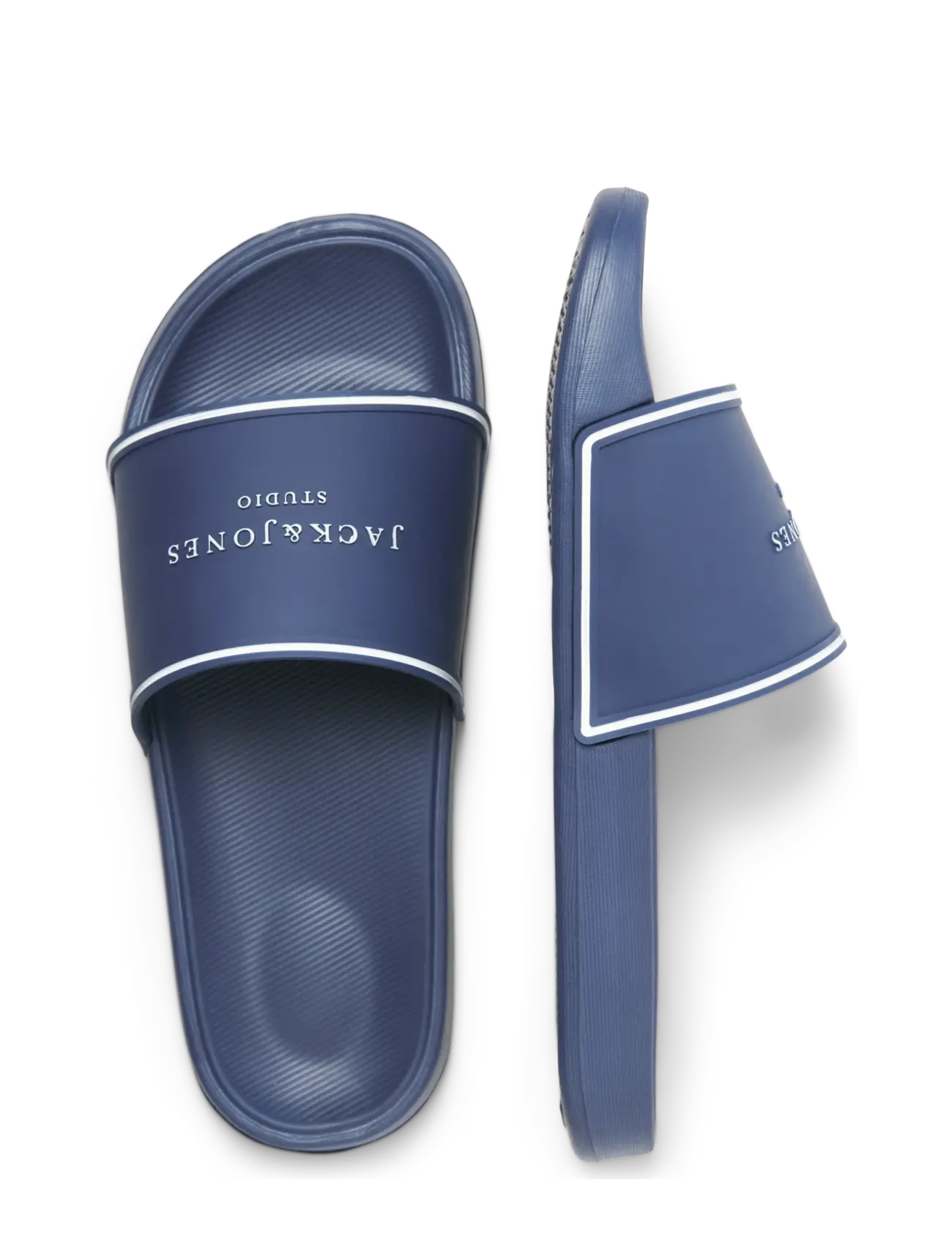 Jack & Jones - JFWARTILLERY MOULDED SLIDER SN - badesandaler - navy peony - 5