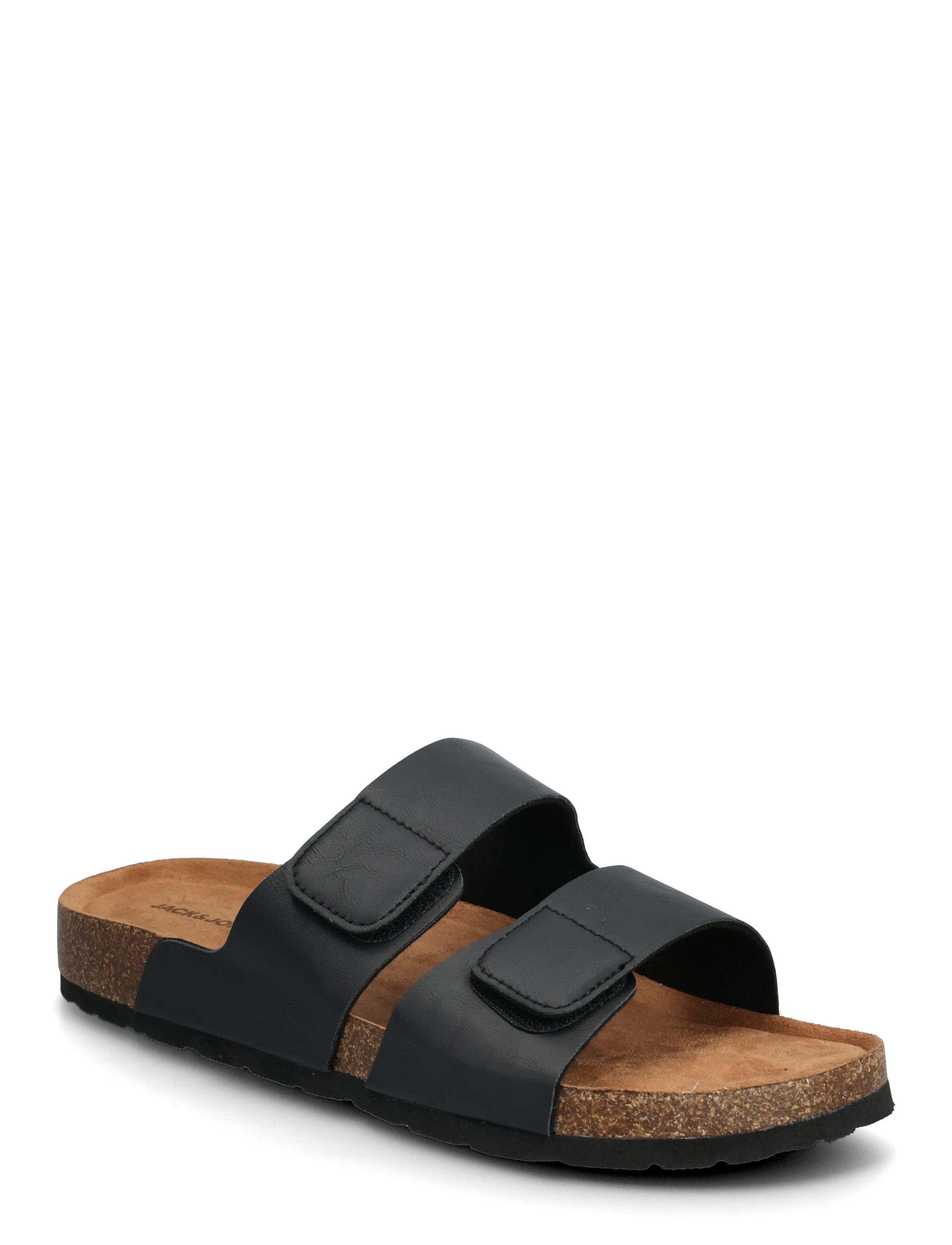 Jack & Jones JFWBRUNSWICK PU STRAP SANDAL - Suvekingad - BLACK / black