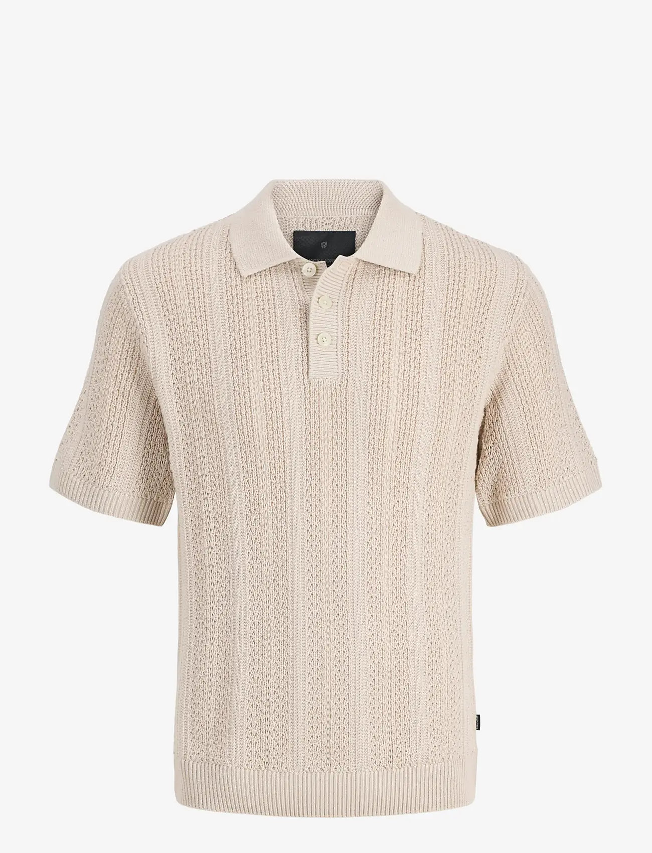 Jack & Jones - JPRBLAWINSTON KNIT POLO SS SN - stickade pikéer - ancient scroll - 1