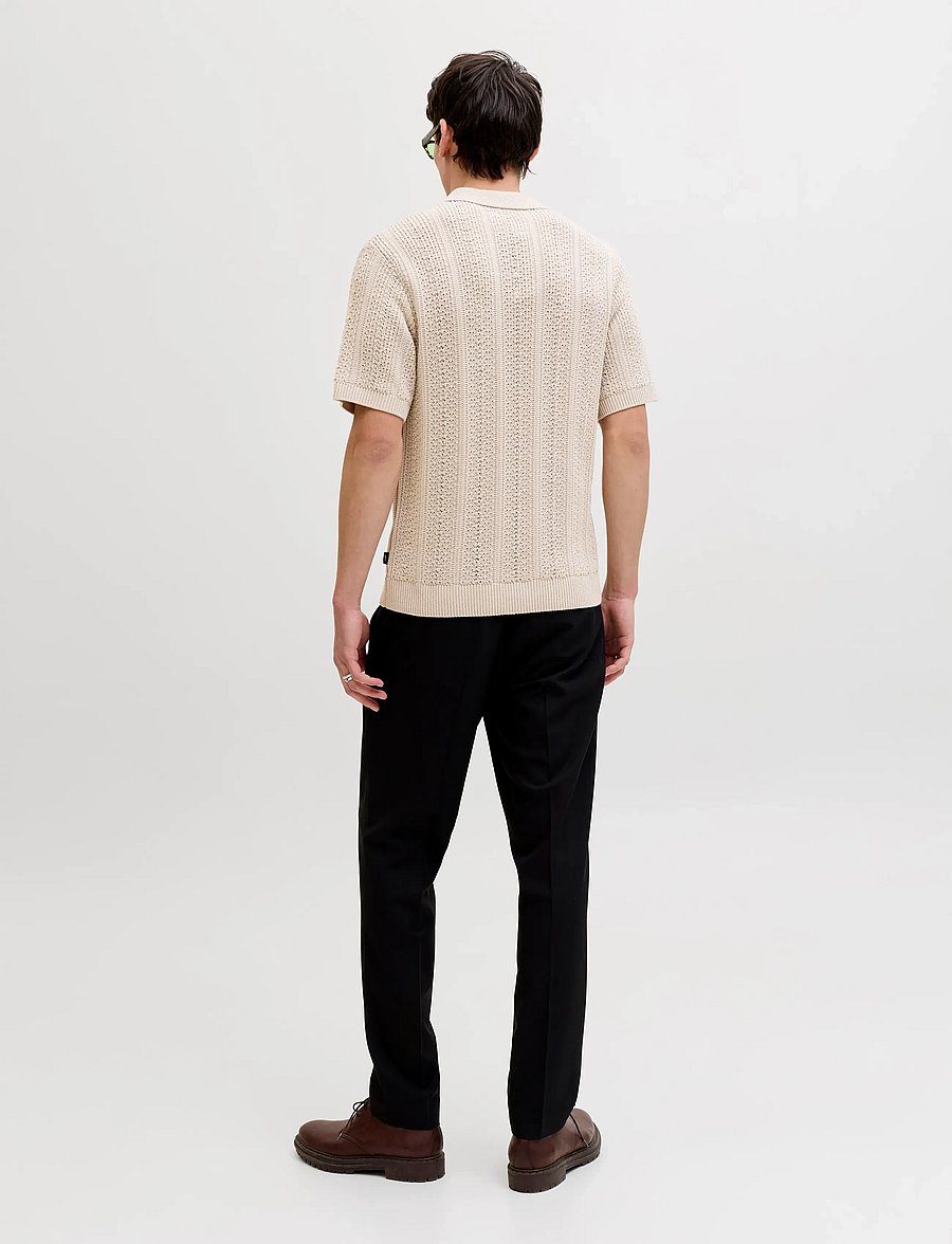 Jack & Jones - JPRBLAWINSTON KNIT POLO SS SN - gestrickte polohemden - ancient scroll - 2