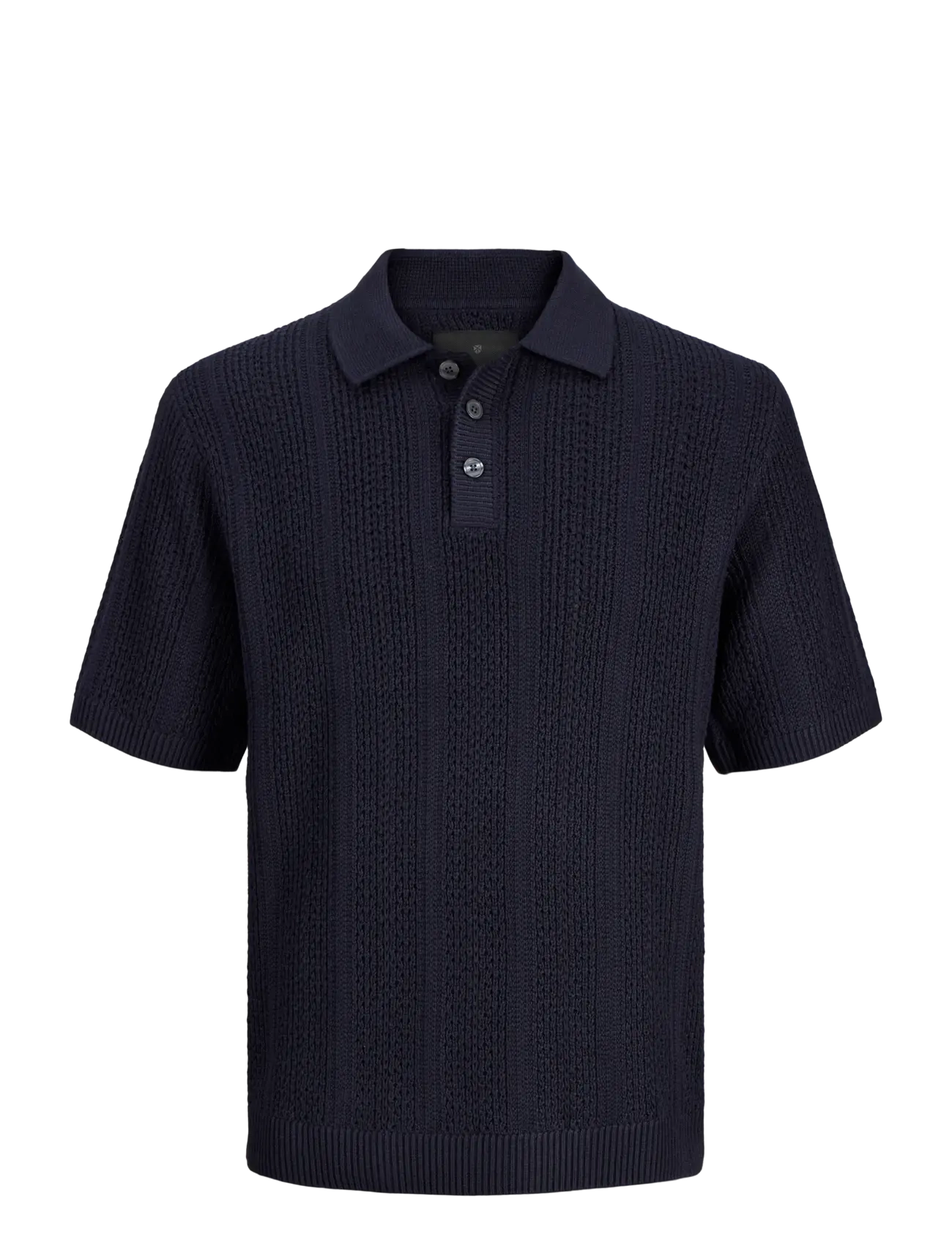 Jack & Jones JPRBLAWINSTON KNIT POLO SS SN - Stickade pikéer - NIGHT SKY / navy