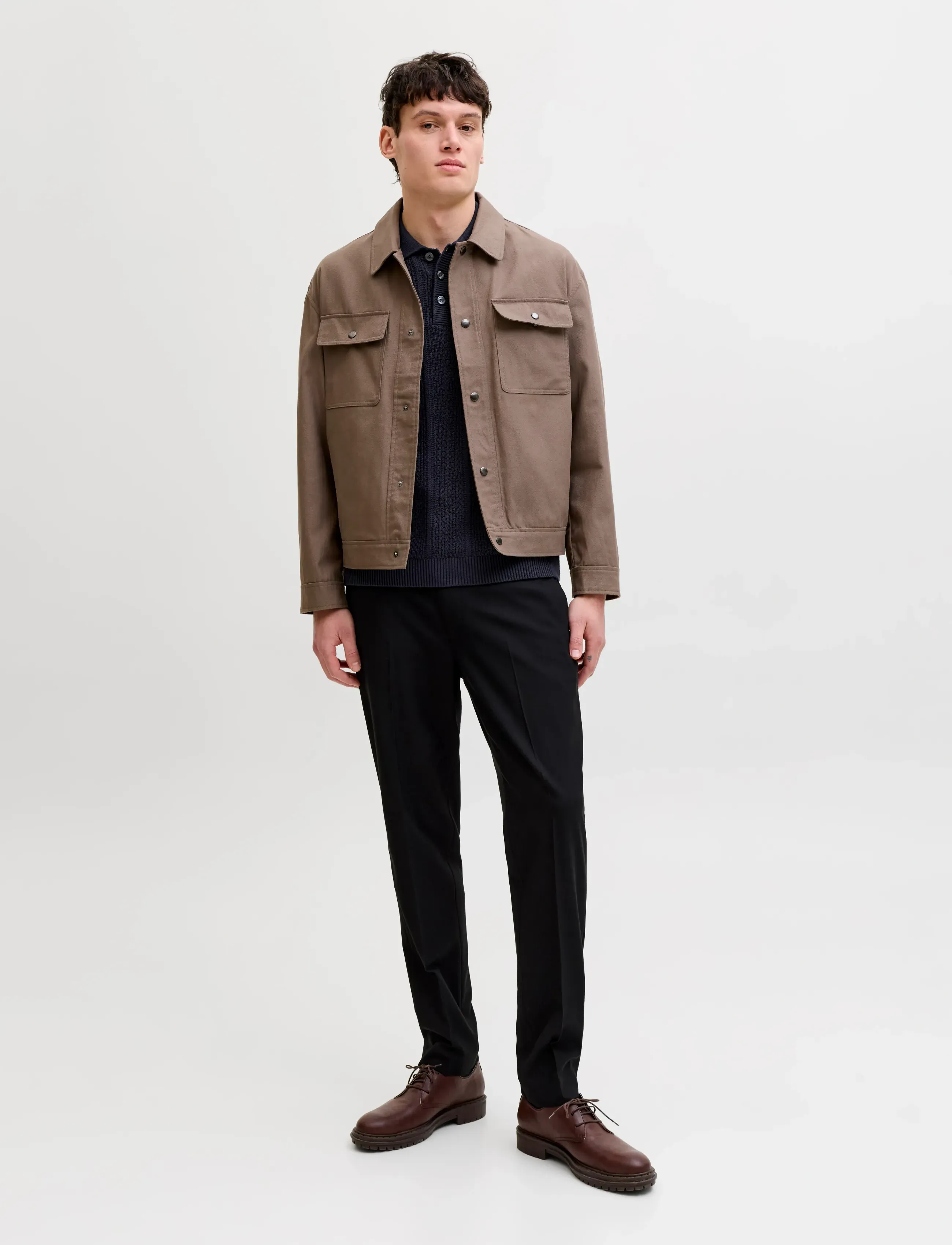 Jack & Jones - JPRBLAWINSTON KNIT POLO SS SN - kootud polosärgid - night sky - 3